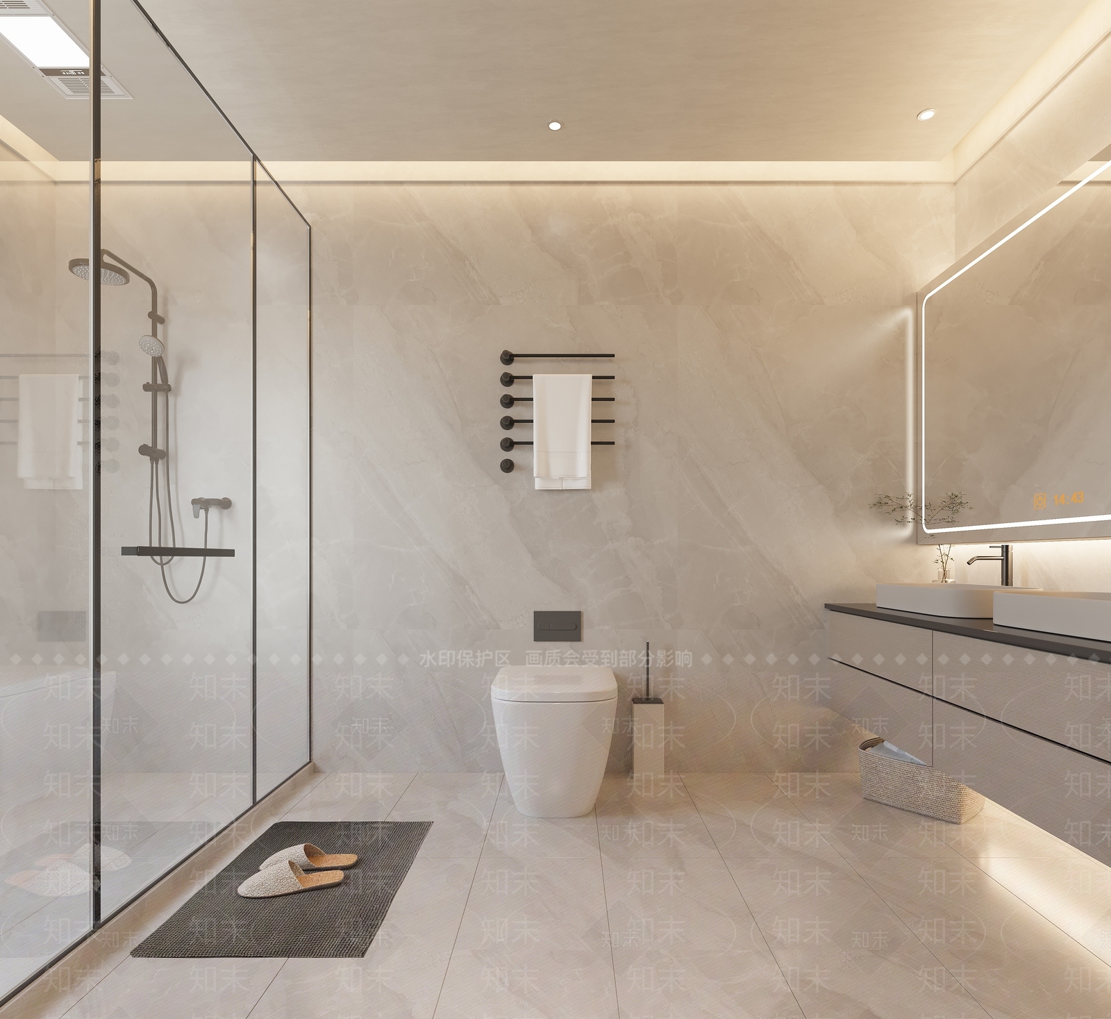 现代衣帽间3D模型下载【ID:1196531292】