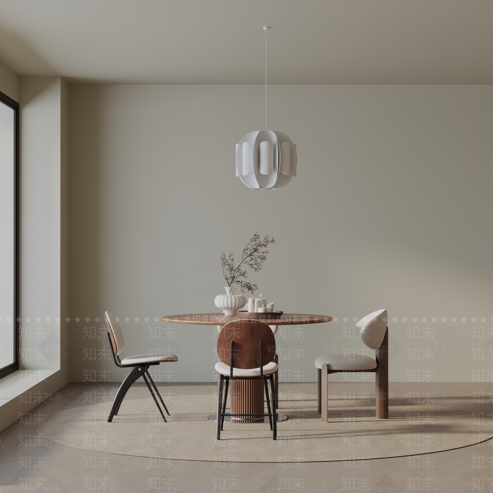 现代餐桌3D模型下载【ID:1196532222】