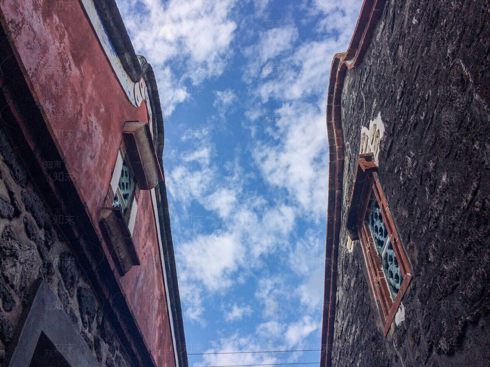 新中式中式街道外景贴图下载【ID:1196532578】