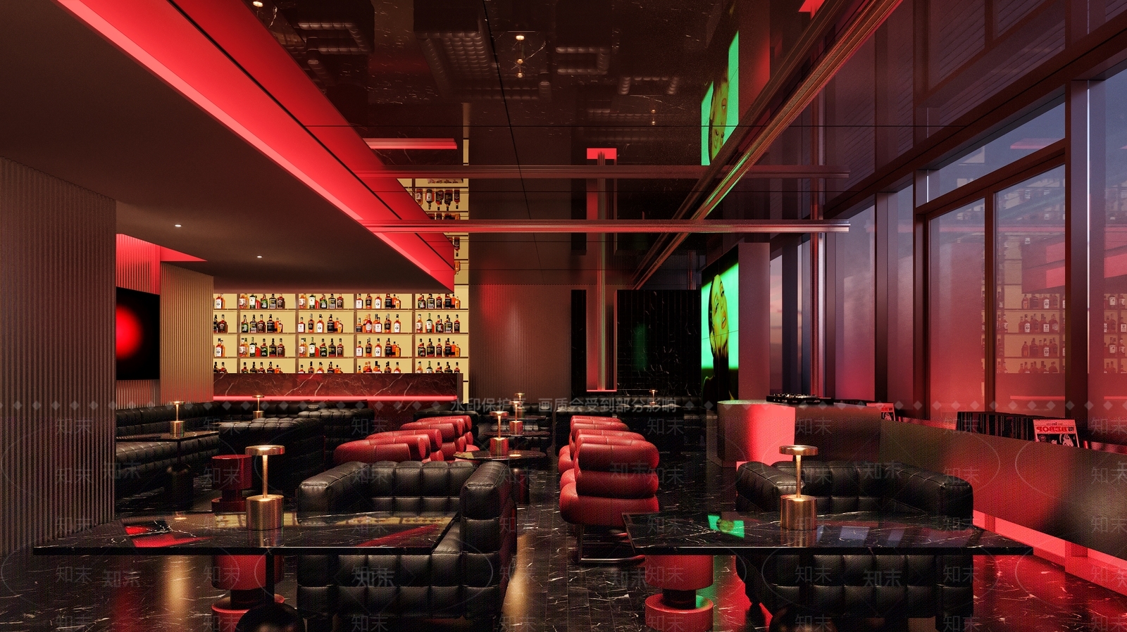 现代酒吧SU模型下载【ID:1196537416】