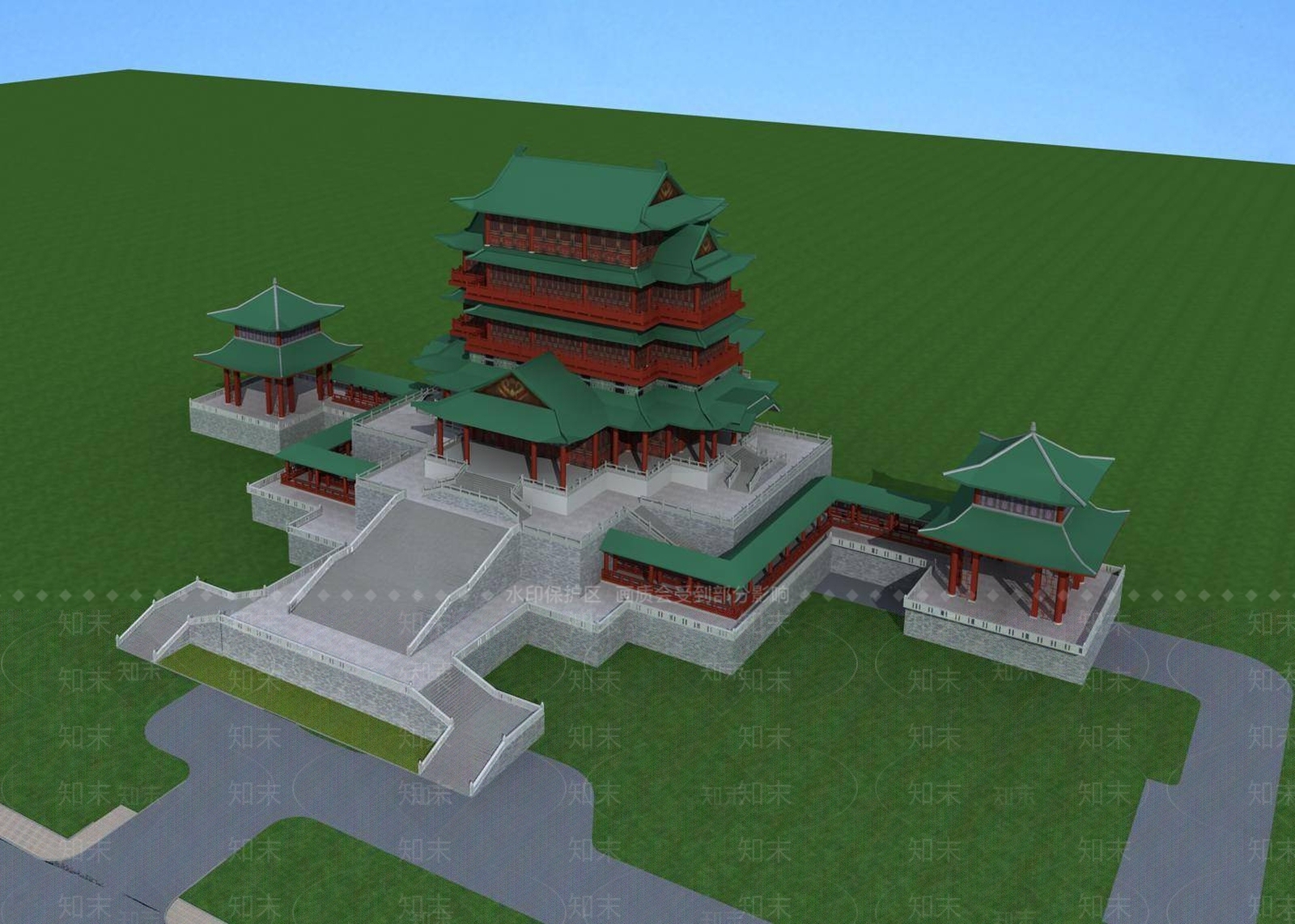 中式博古架3D模型下载【ID:1196537417】