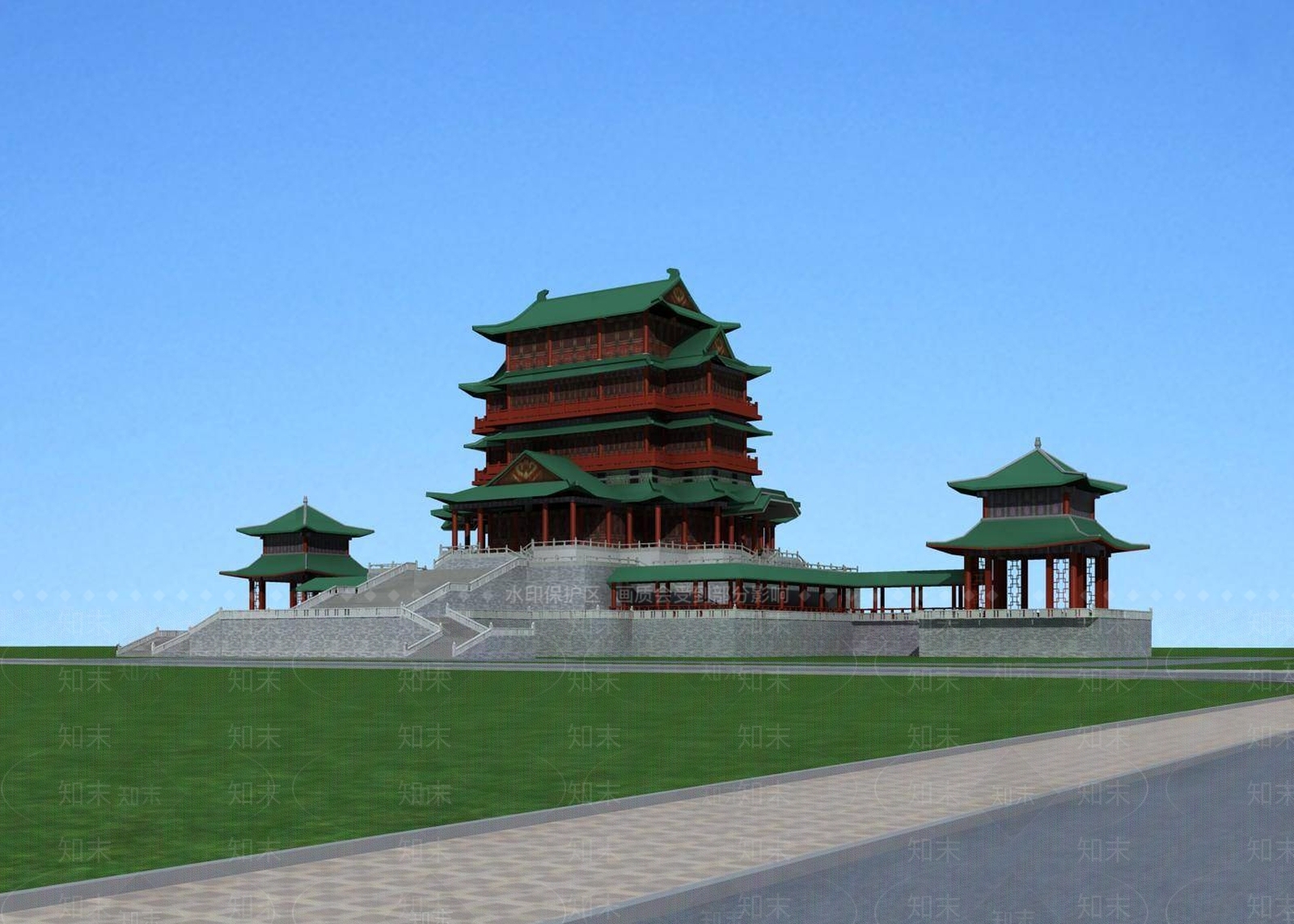 中式博古架3D模型下载【ID:1196537417】