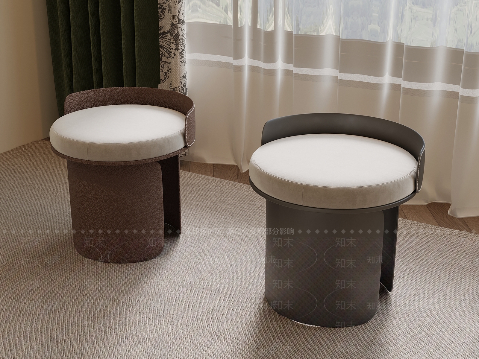 现代其他凳子3D模型下载【ID:1196537646】