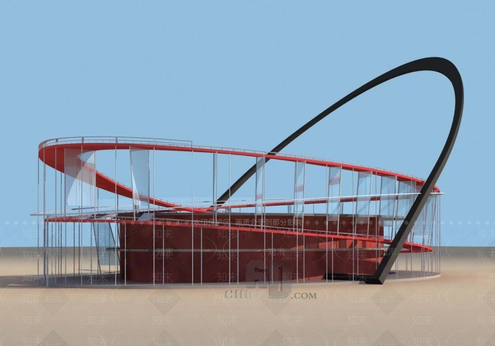 现代会展中心3D模型下载【ID:1196538163】