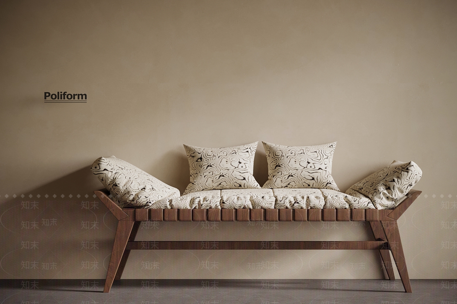中古沙发凳SU模型下载【ID:1196538458】