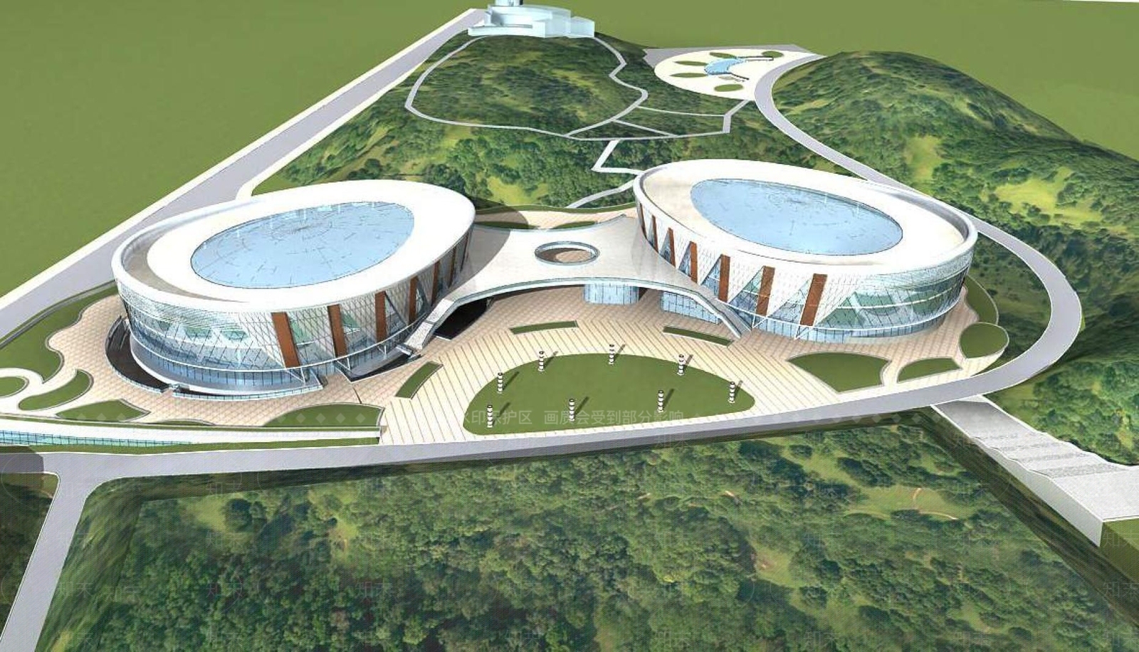 现代体育馆外观3D模型下载【ID:1196539883】