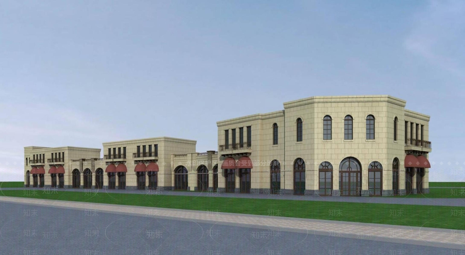 欧式其他商业建筑3D模型下载【ID:1196540213】