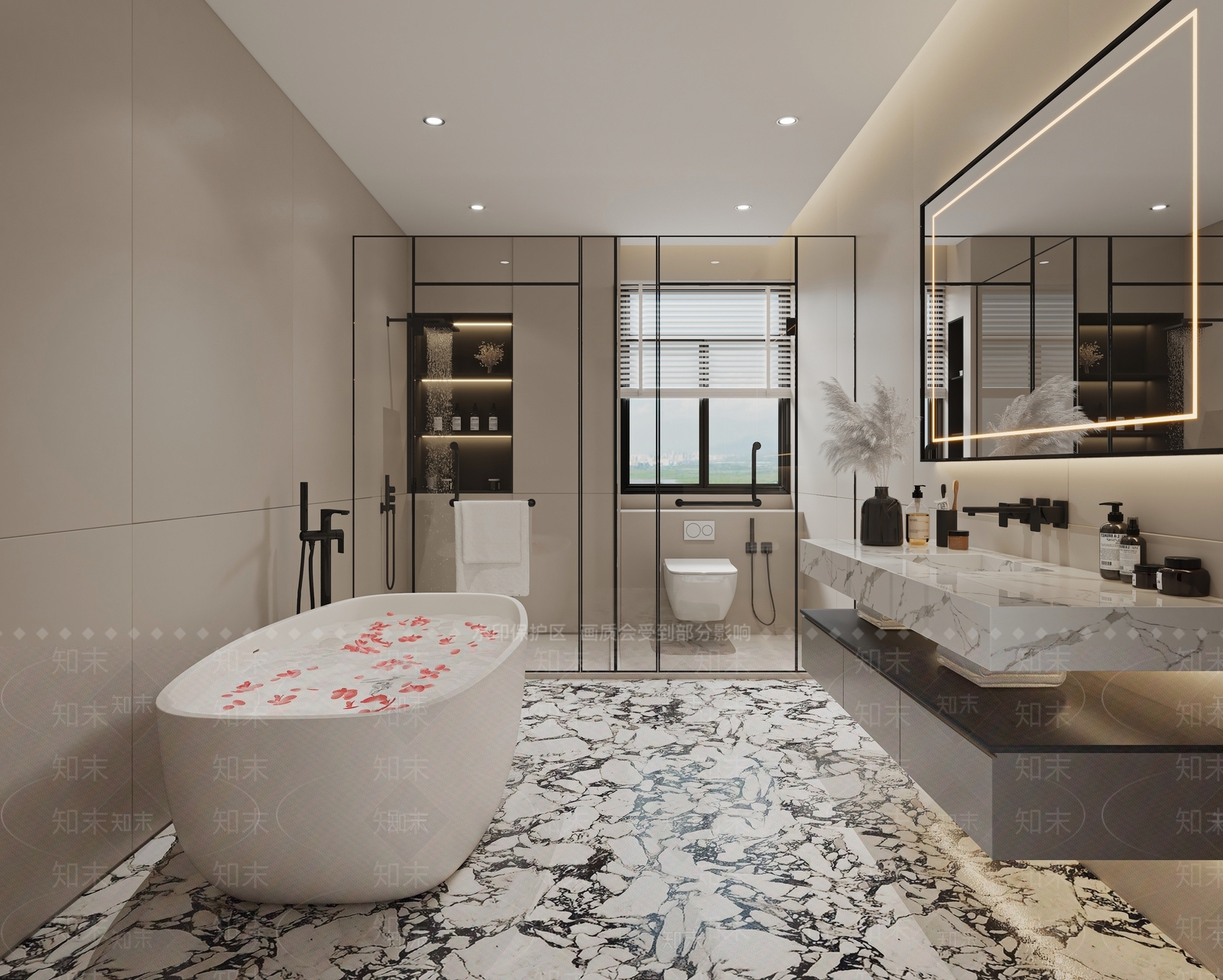 现代简约卫生间3D模型下载【ID:1196542669】