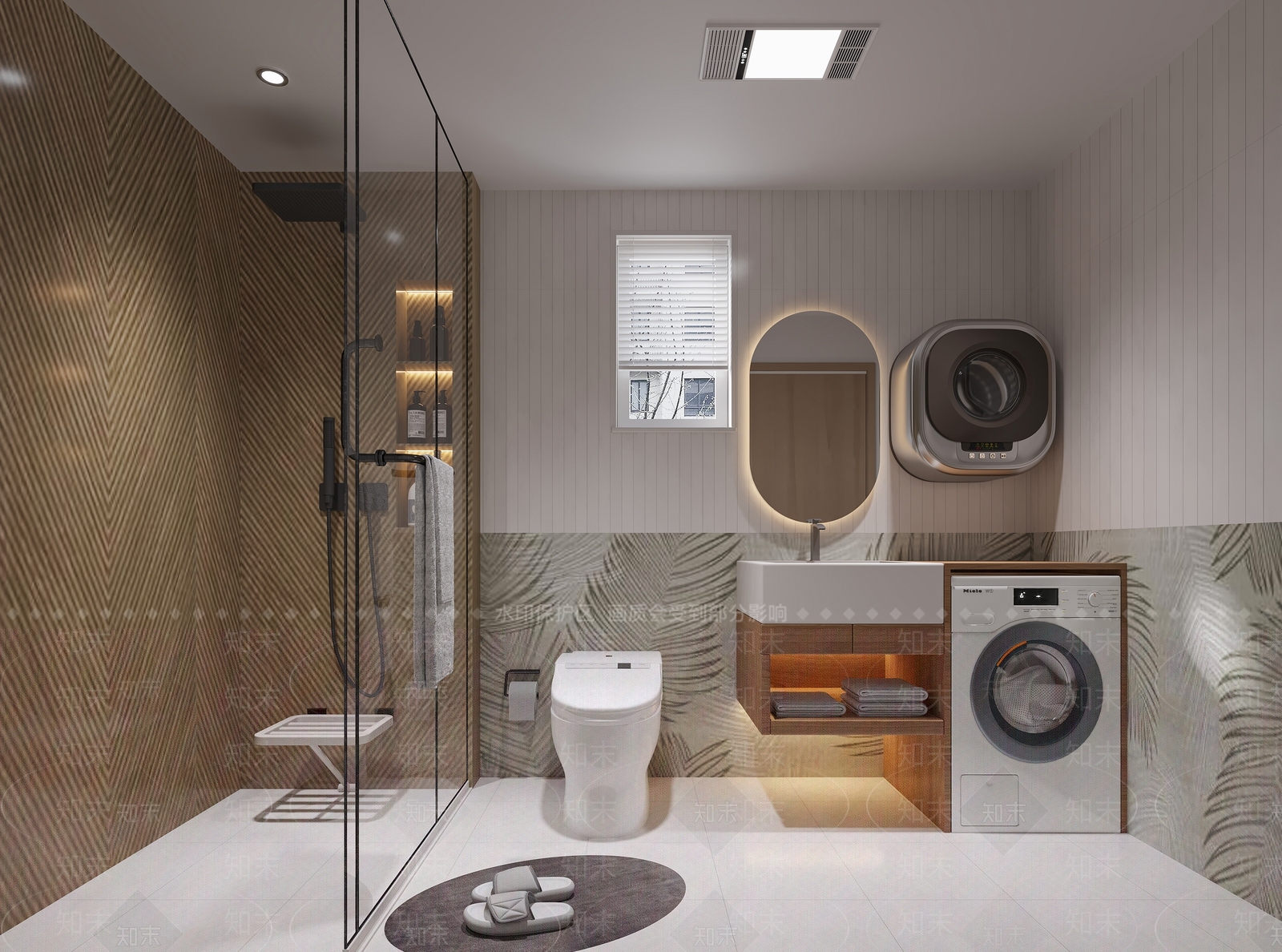 北欧卫生间3D模型下载【ID:1196543465】