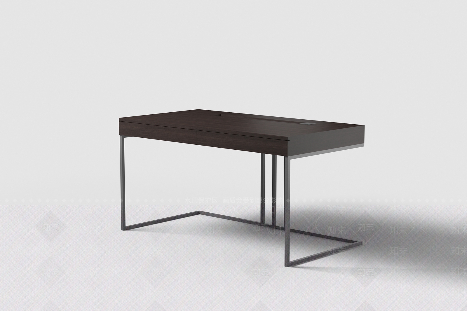 现代意式书桌3D模型下载【ID:1196543043】