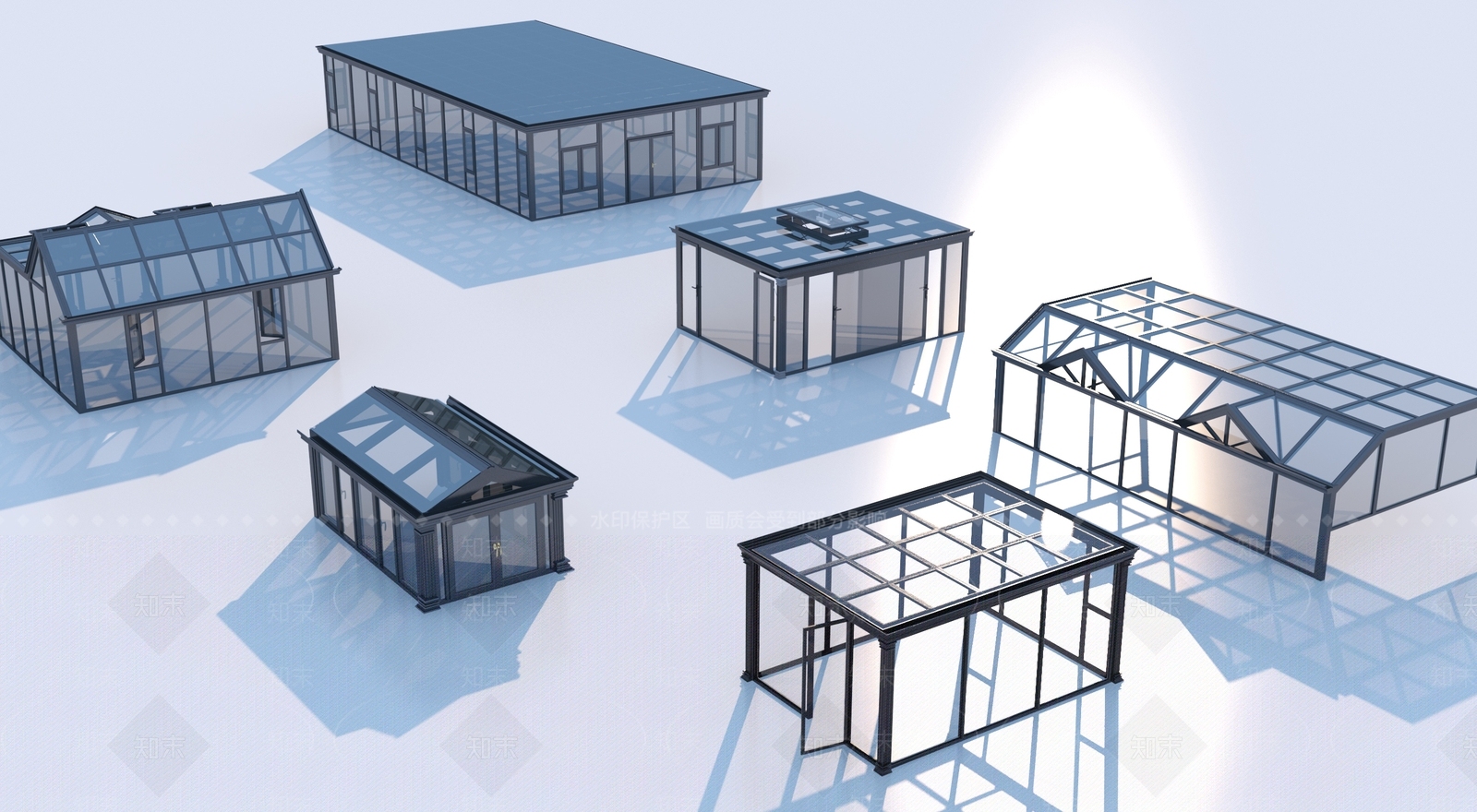现代采光天窗SU模型下载【ID:1196547729】