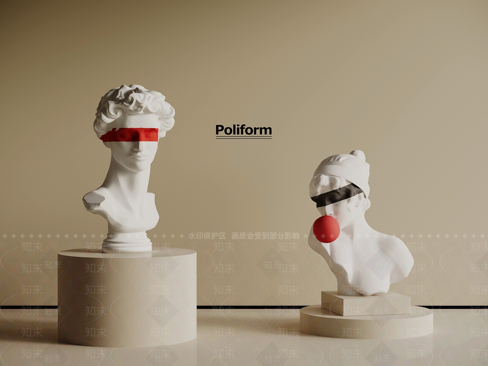 法式雕塑摆件SU模型下载【ID:1196550083】