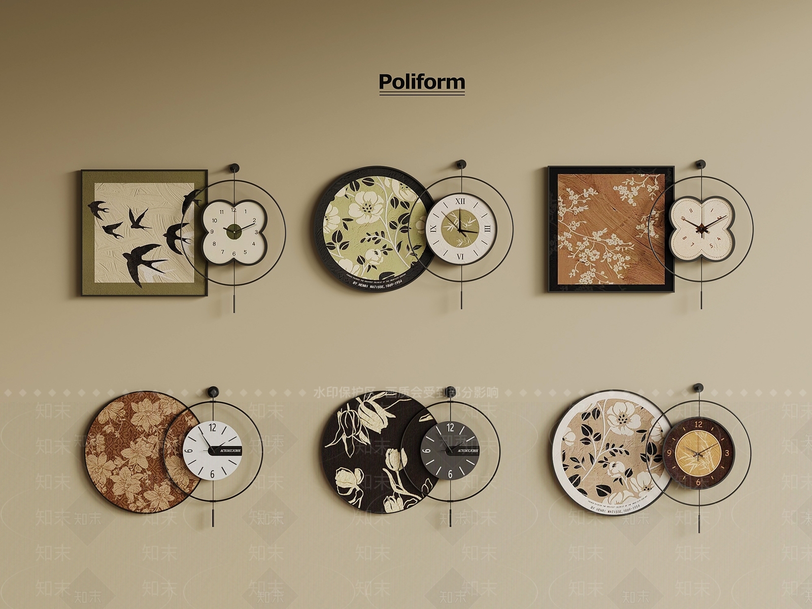 钟表3D模型下载【ID:1196557996】