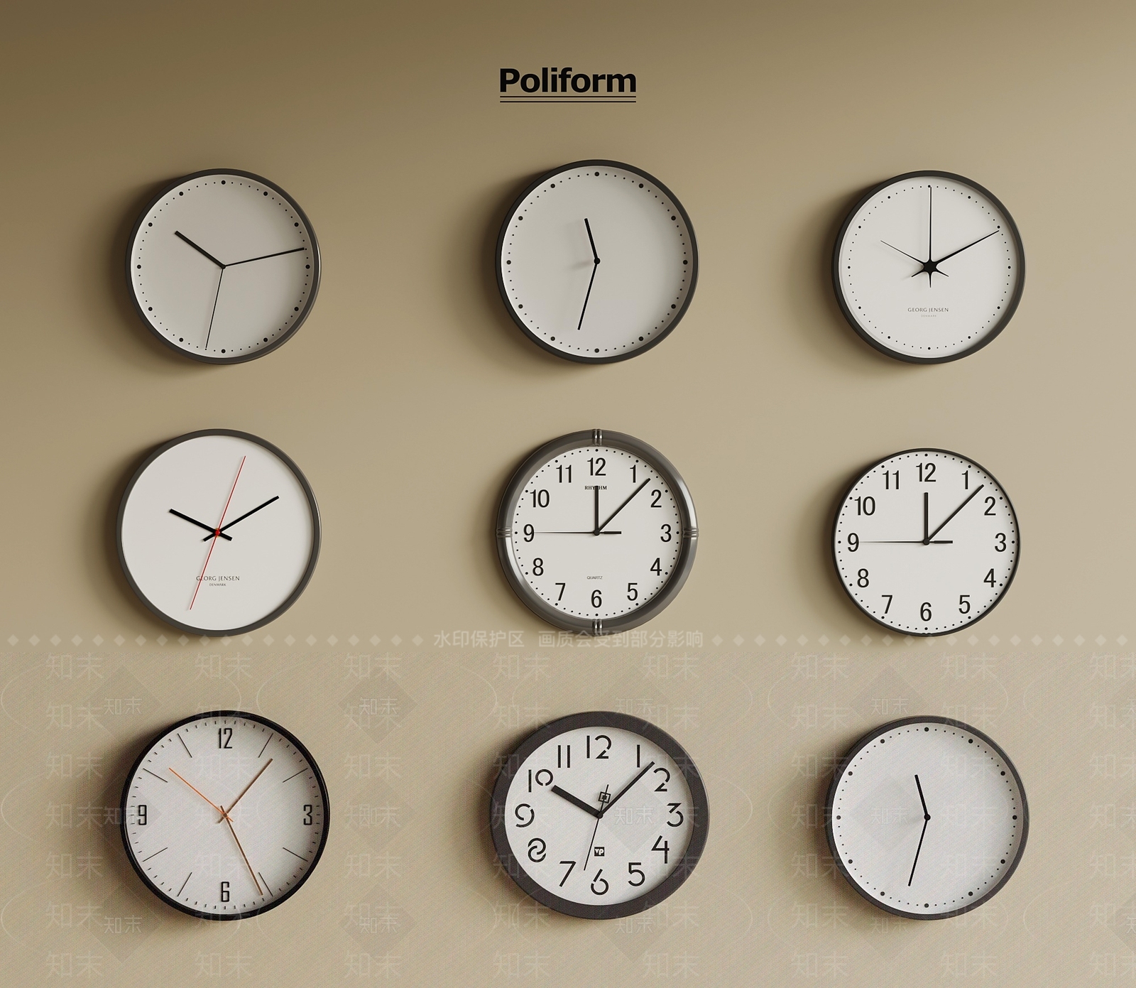 钟表3D模型下载【ID:1196558086】