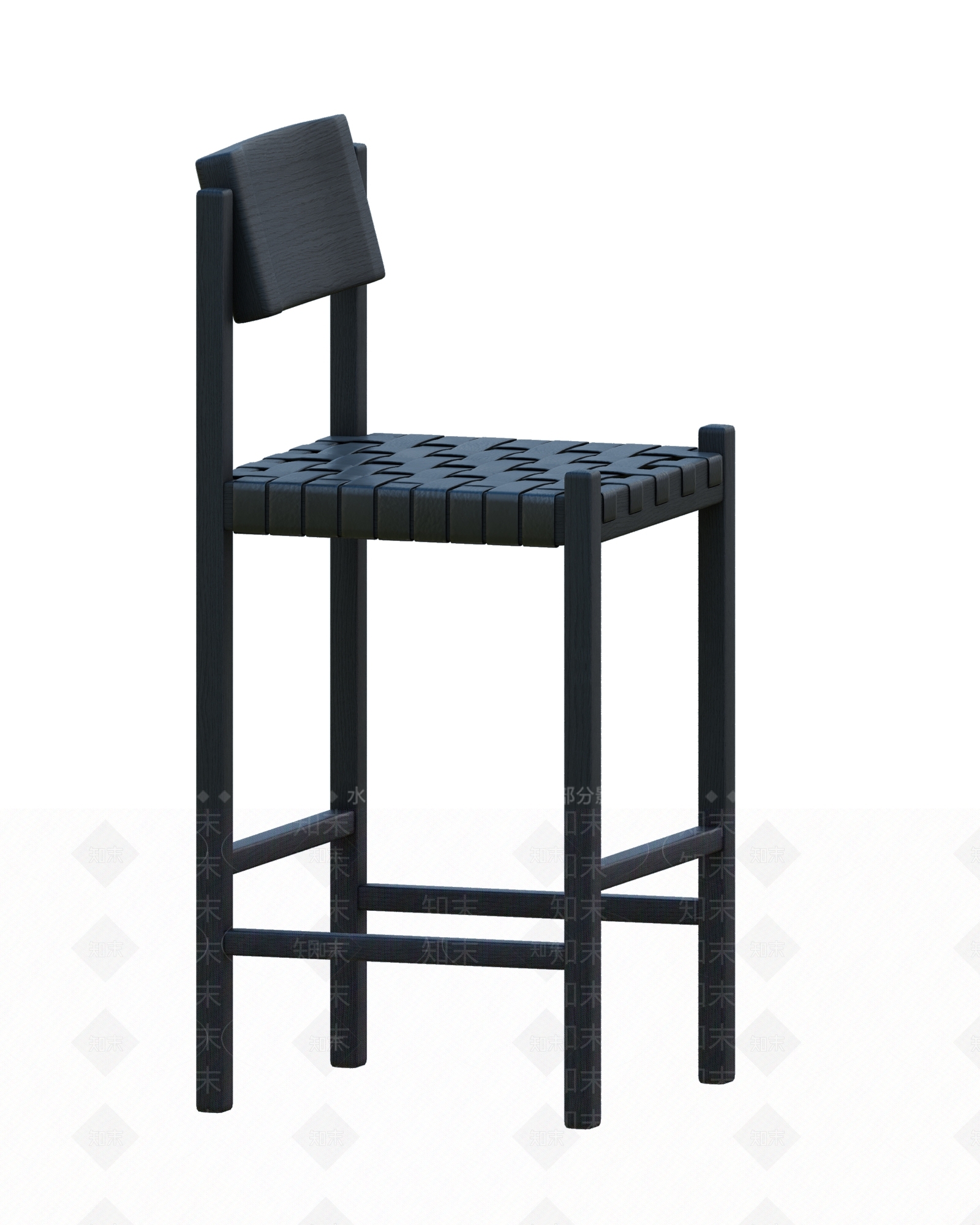 现代中古餐椅3D模型下载【ID:1196561470】