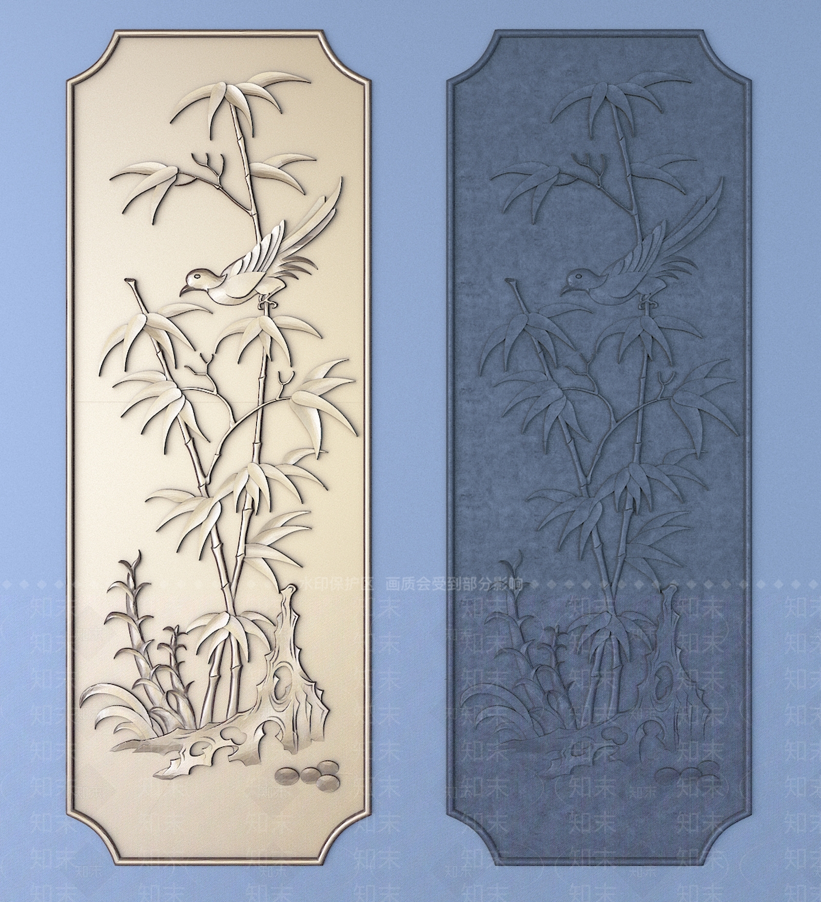 中式雕花3D模型下载【ID:1196565775】