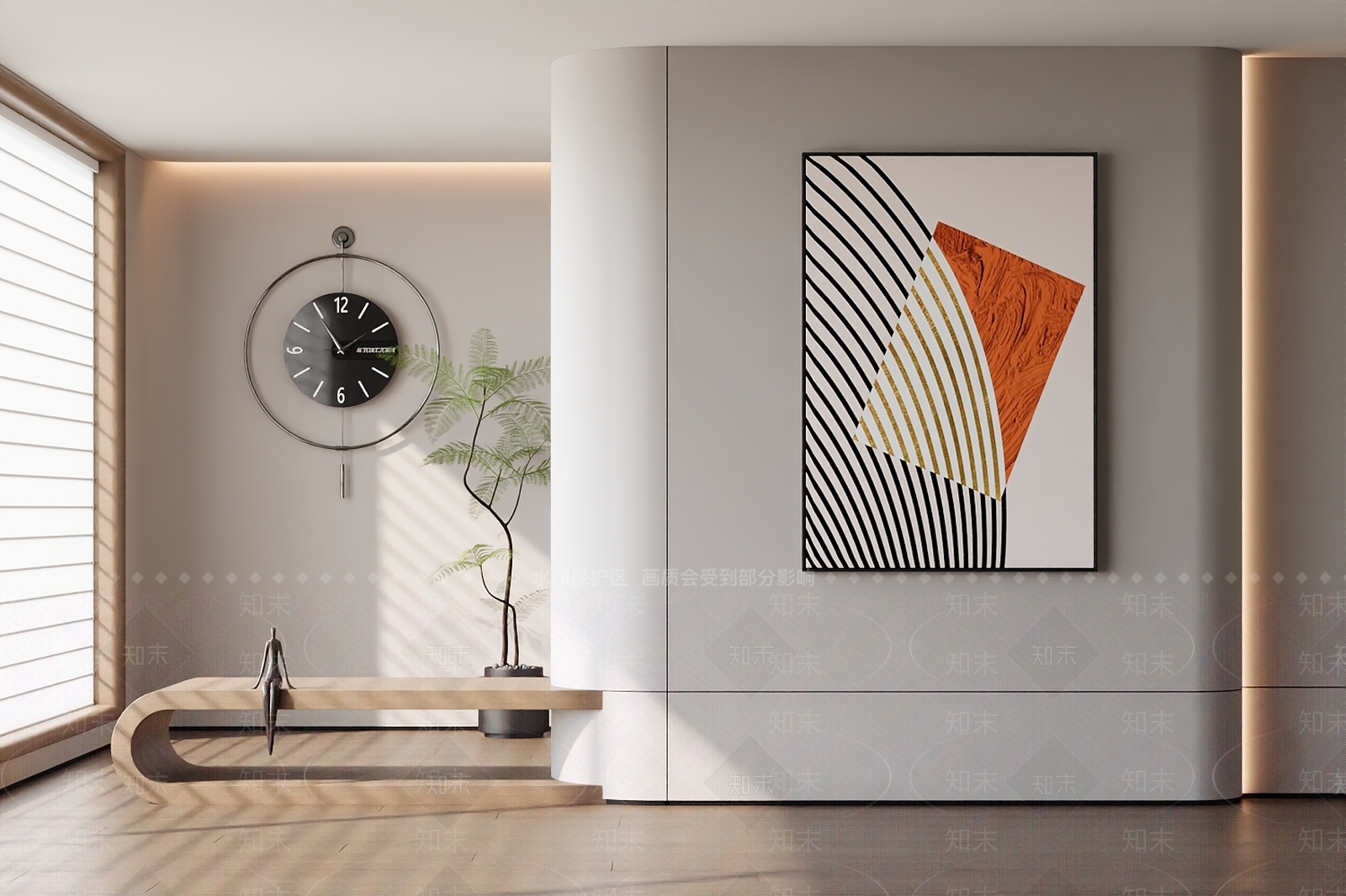 意式轻奢挂画3D模型下载【ID:1196568217】