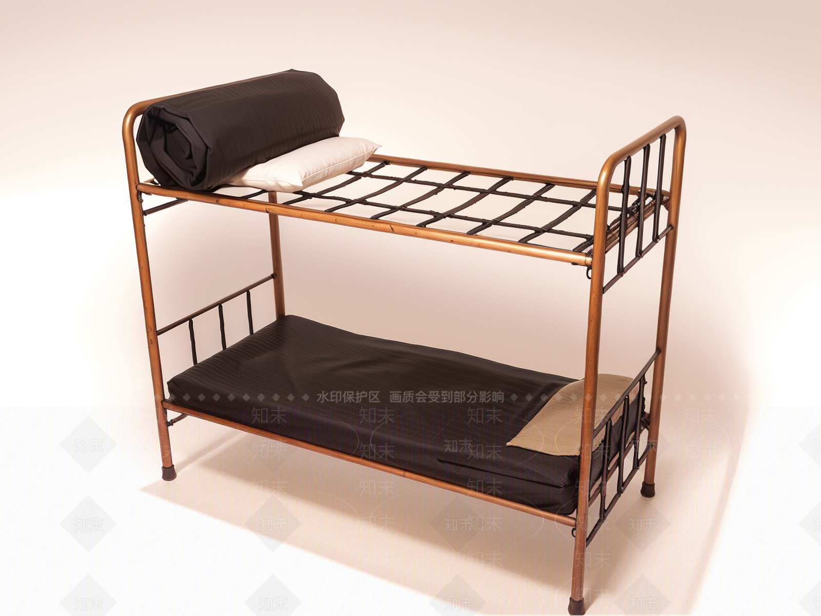 现代上下床SU模型下载【ID:1196572311】