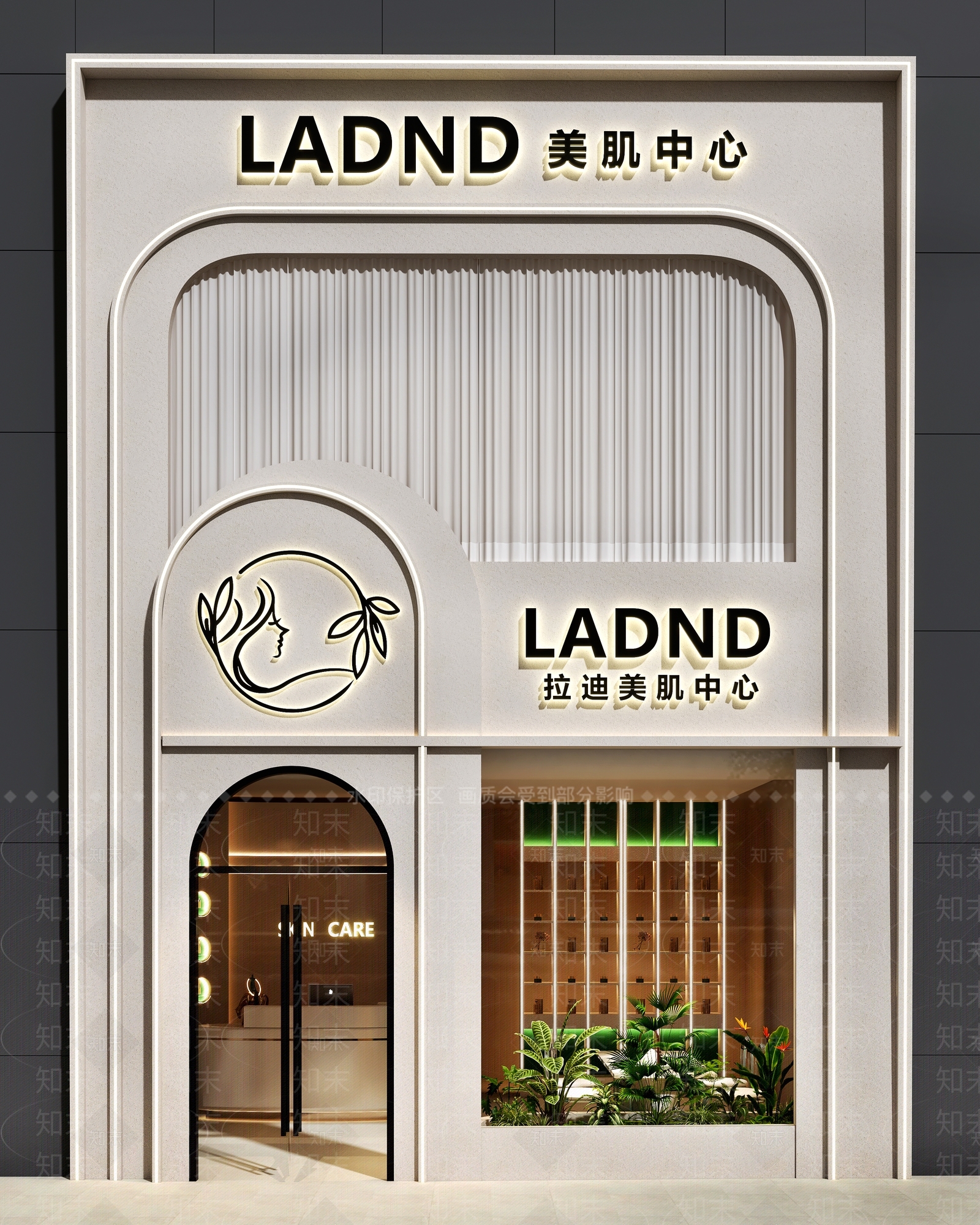 现代门头3D模型下载【ID:1196574704】