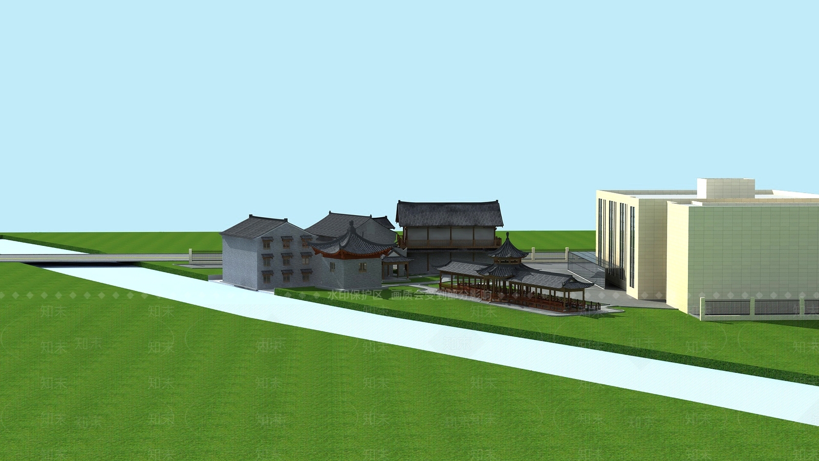 现代单人沙发3D模型下载【ID:1196575468】
