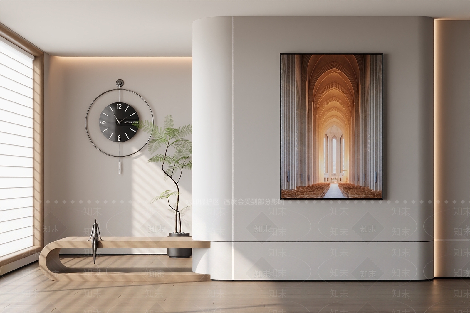 现代法式挂画3D模型下载【ID:1196574841】