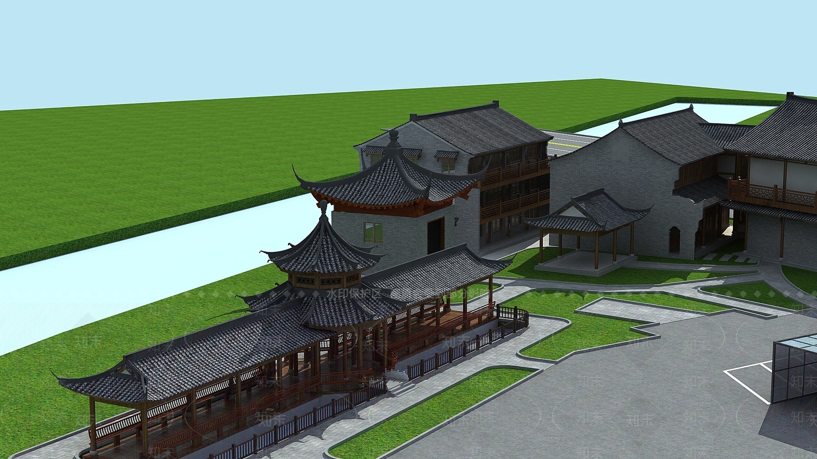 现代单人沙发3D模型下载【ID:1196575454】