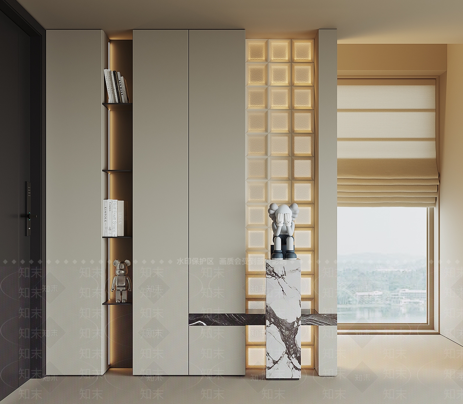 现代鞋柜SU模型下载【ID:1196581531】