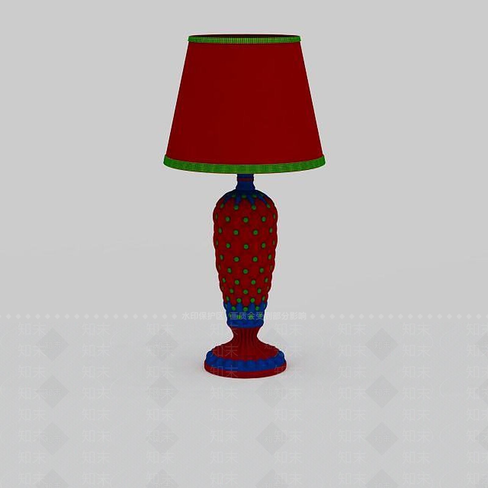 现代彩色台灯3D模型下载【ID:1196585619】