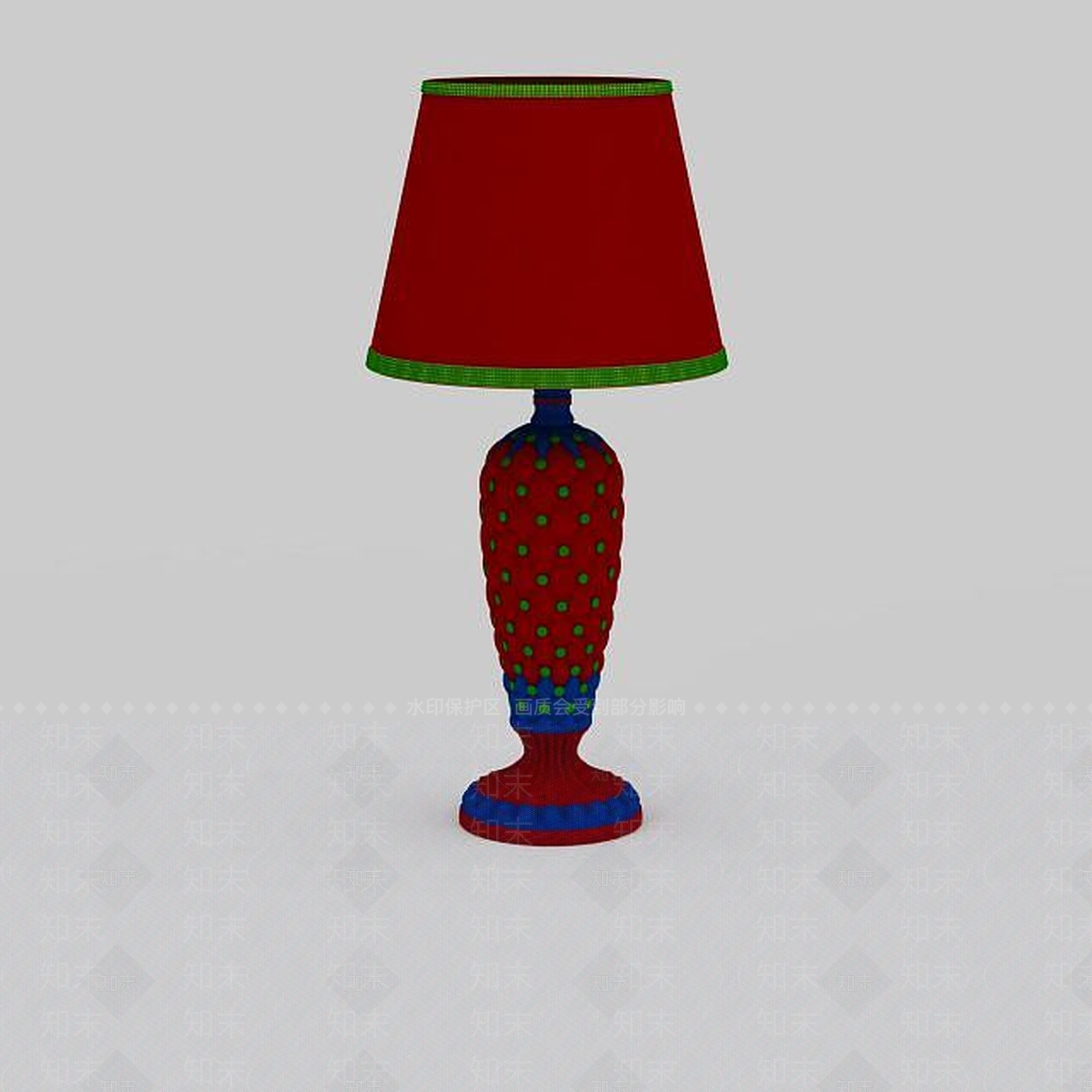 现代彩色台灯3D模型下载【ID:1196585619】