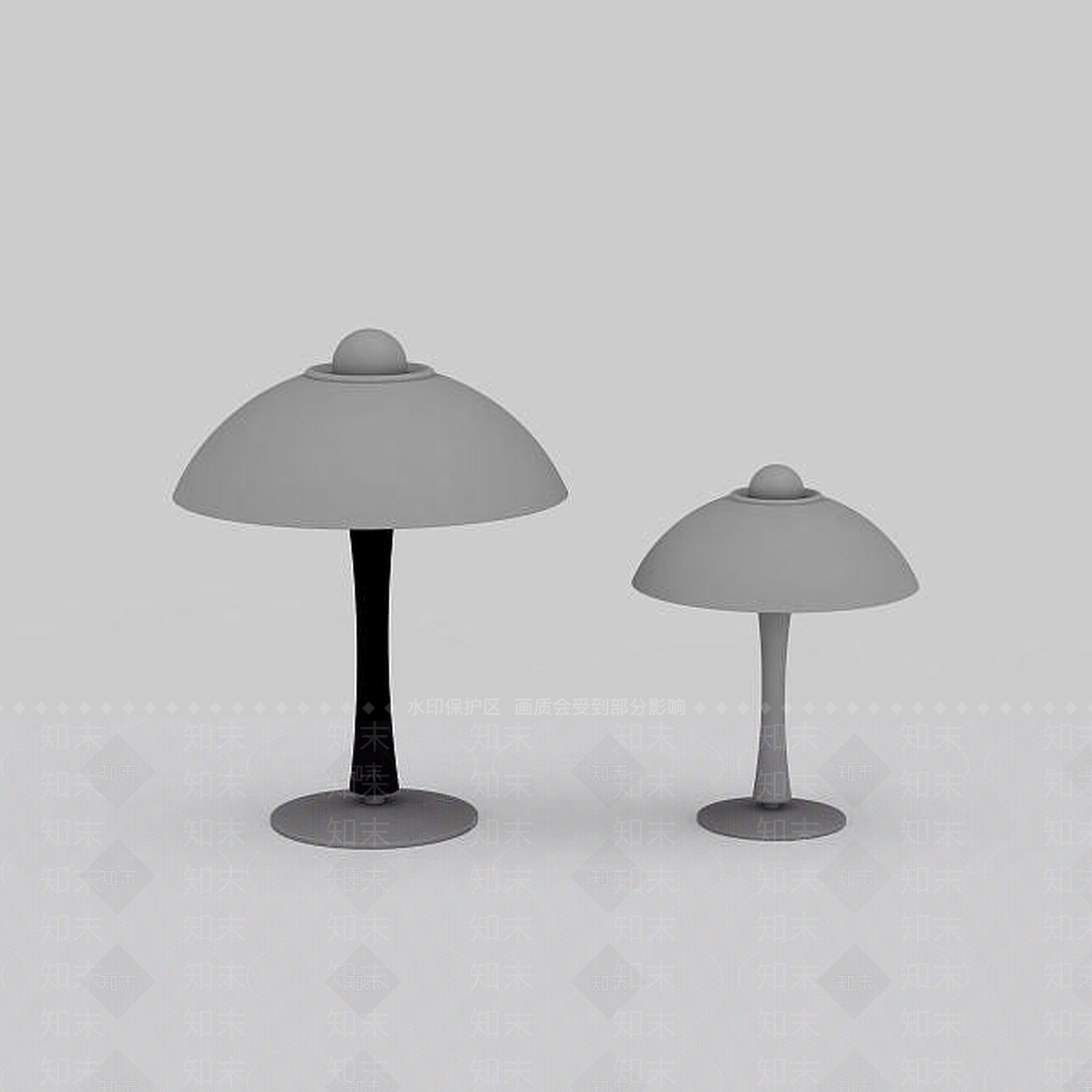 现代创意台灯3D模型下载【ID:1196587038】