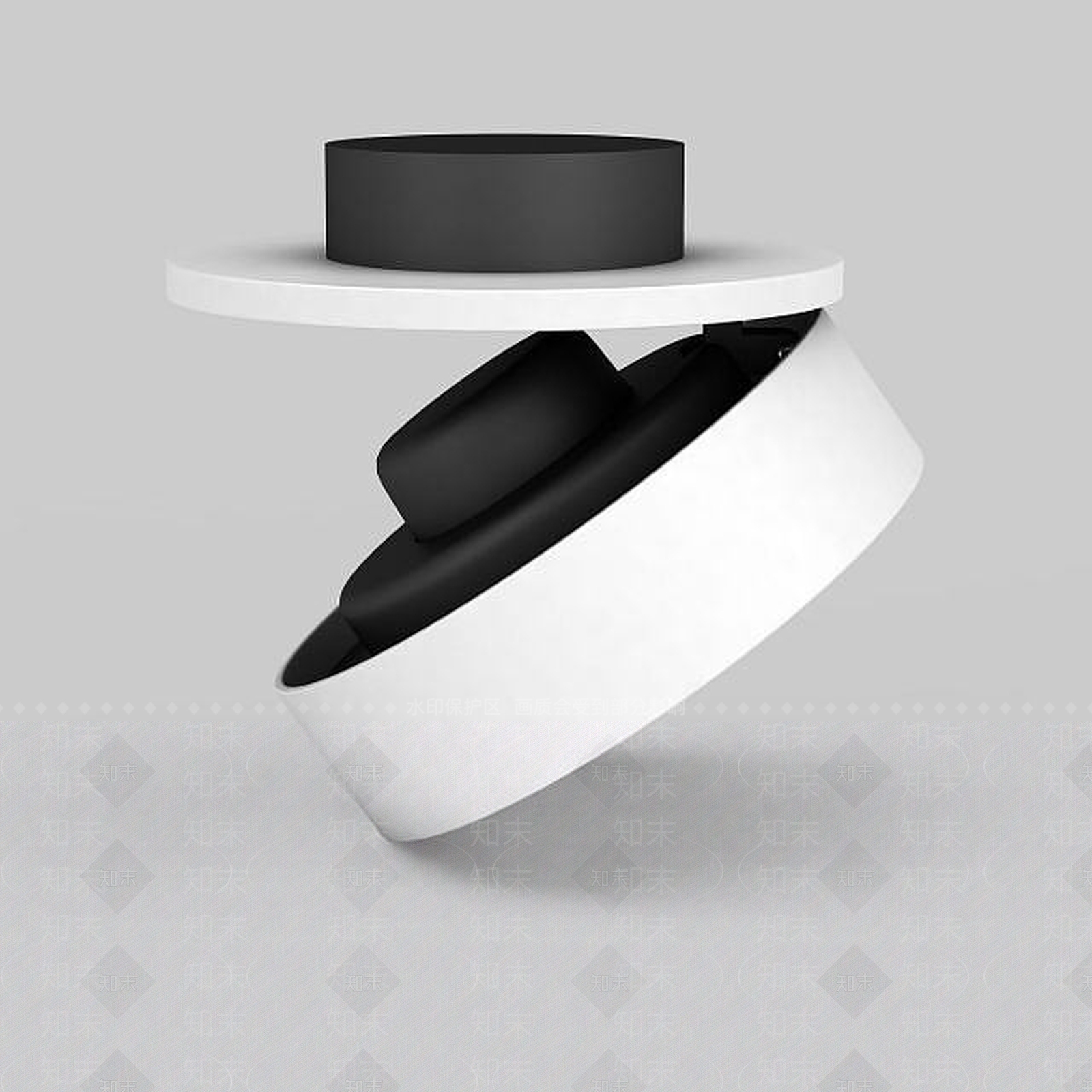 现代室内led射灯3D模型下载【ID:1196587765】