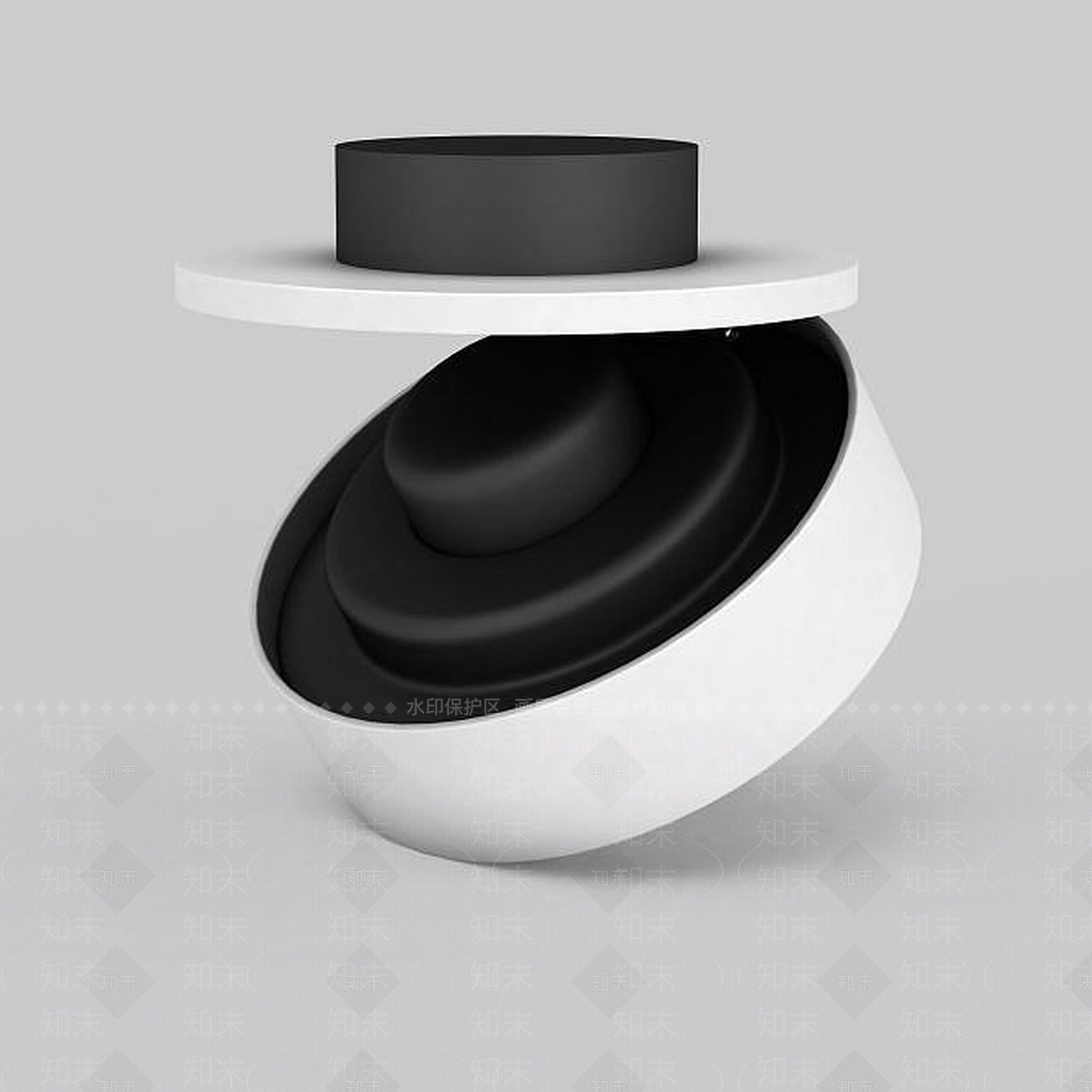 现代室内led射灯3D模型下载【ID:1196587765】
