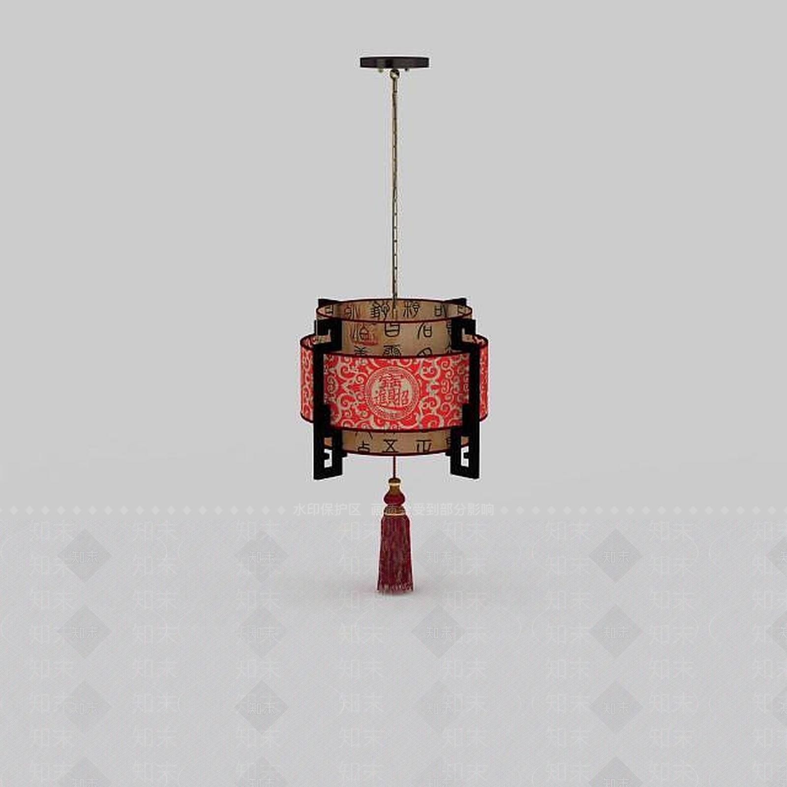 中式客厅吊灯3D模型下载【ID:1196588611】