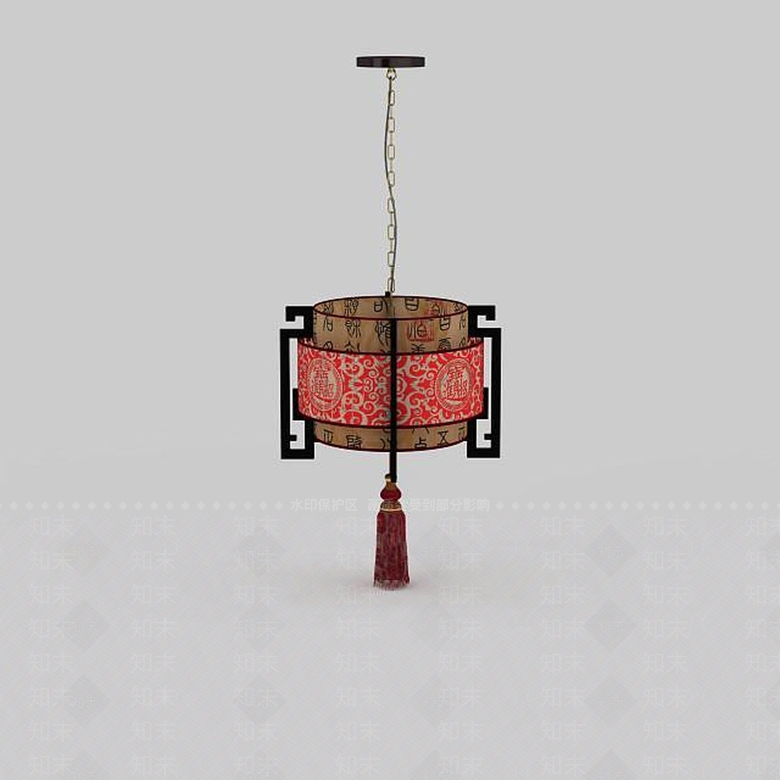中式客厅吊灯3D模型下载【ID:1196588611】