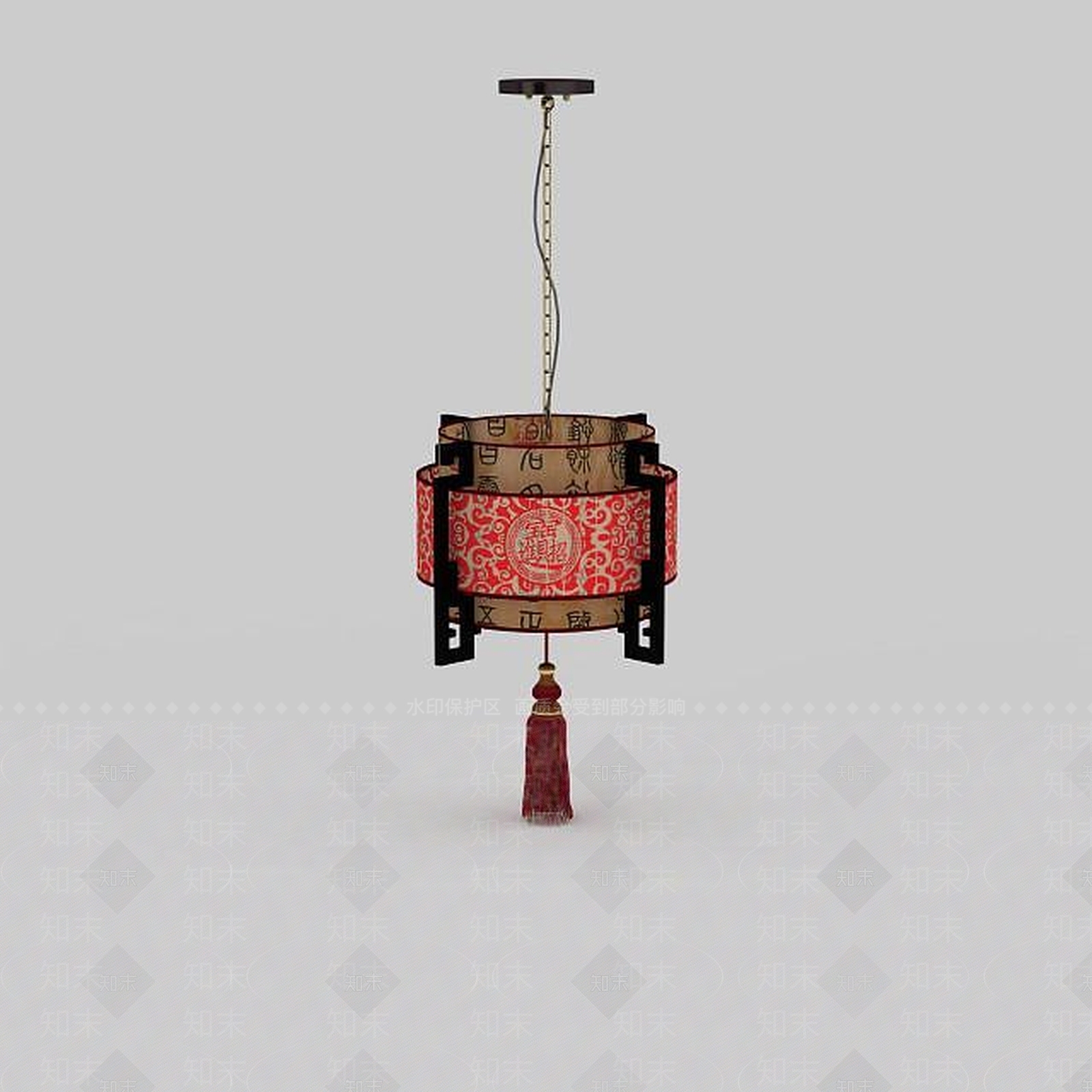 中式客厅吊灯3D模型下载【ID:1196588611】