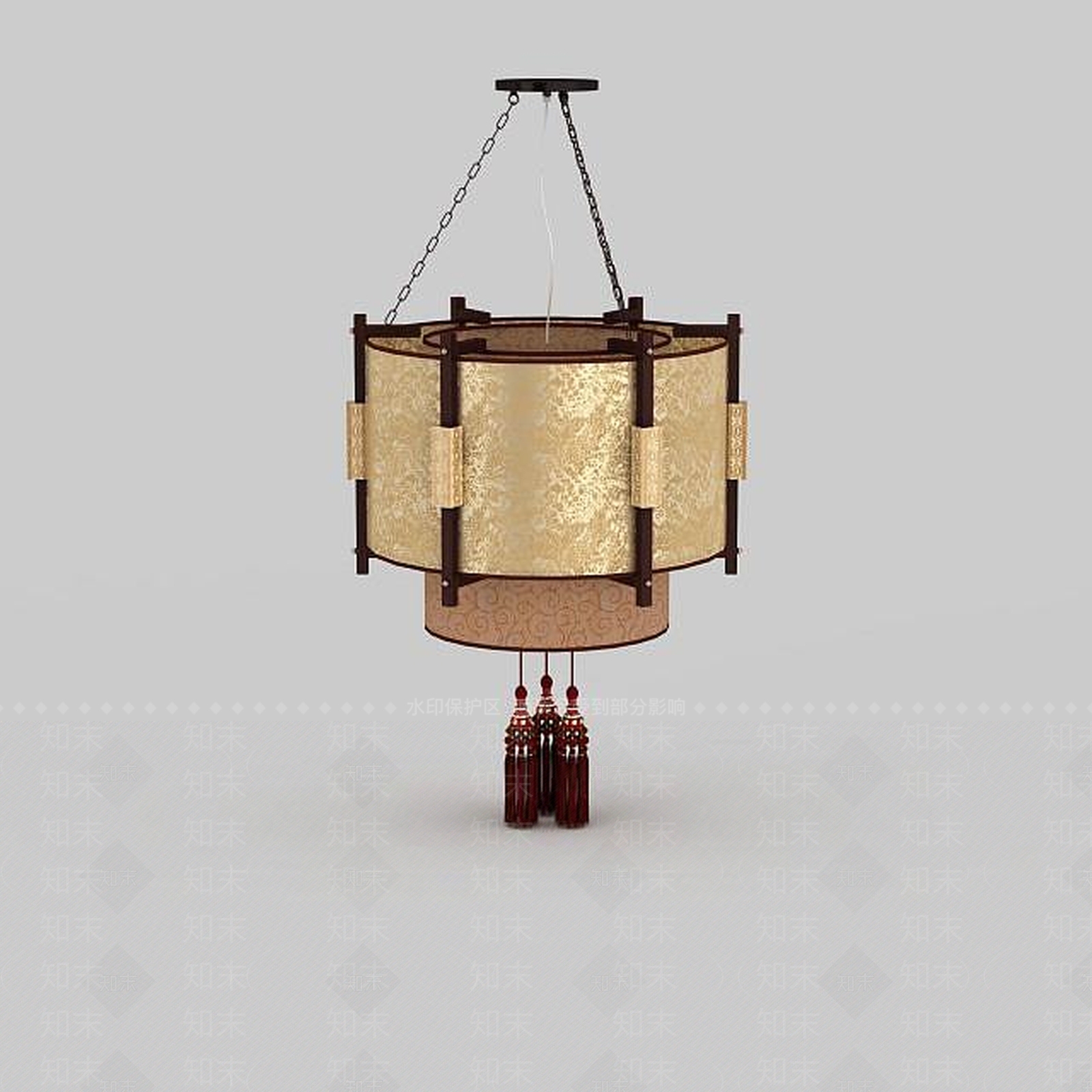 中式简约吊灯3D模型下载【ID:1196589071】