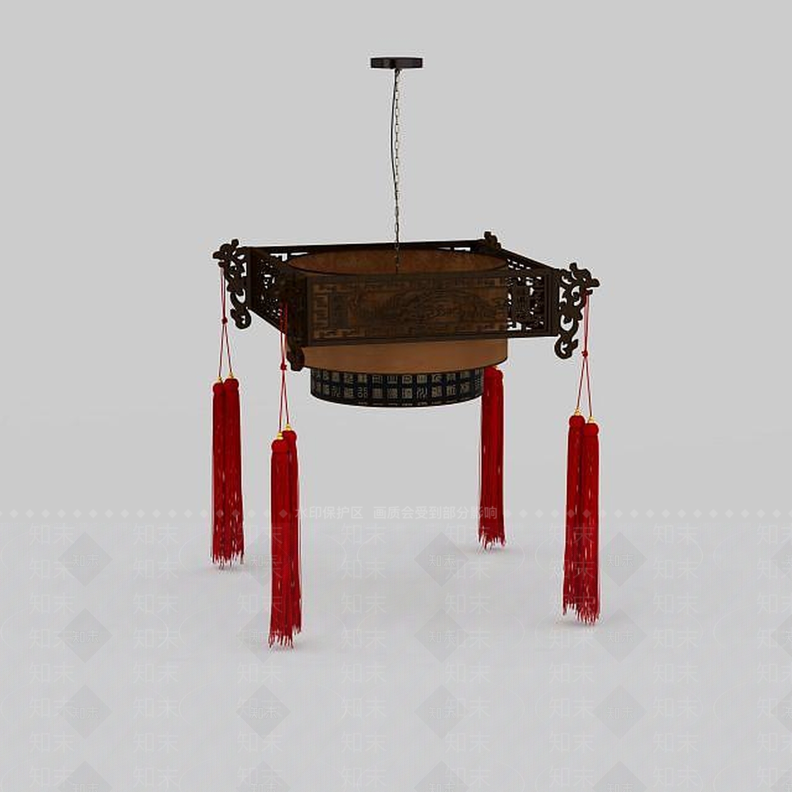 中式客厅灯具3D模型下载【ID:1196590172】