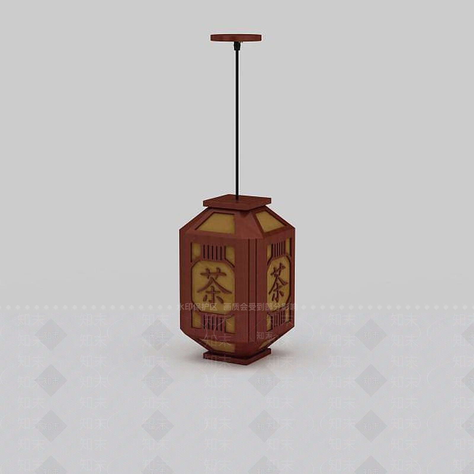 现代木质吊灯3D模型下载【ID:1196590412】