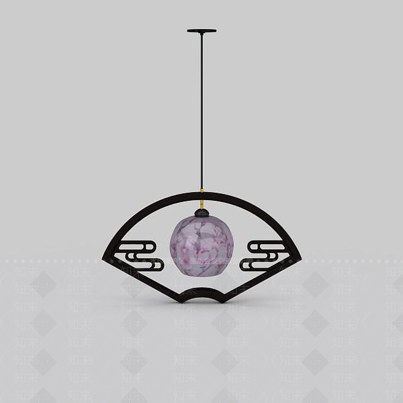 中式创意中式吊灯3D模型下载【ID:1196590572】