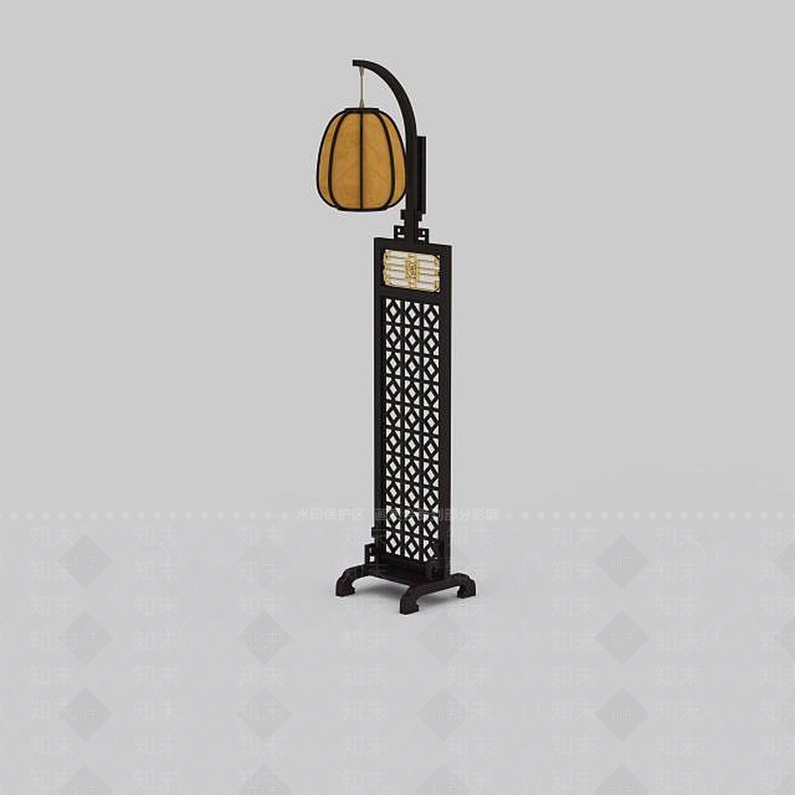 中式创意灯具3D模型下载【ID:1196591036】