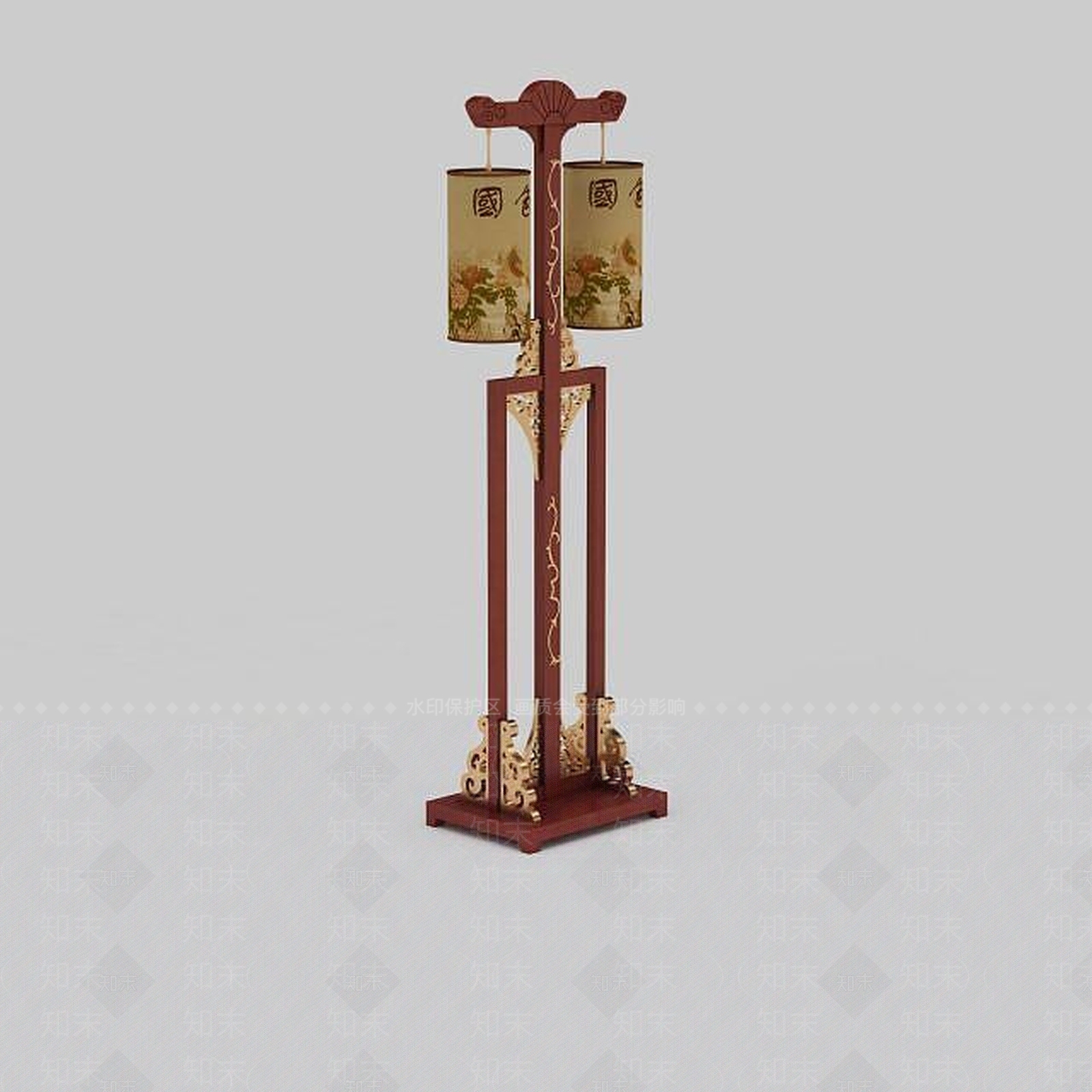 中式艺术灯具3D模型下载【ID:1196591170】