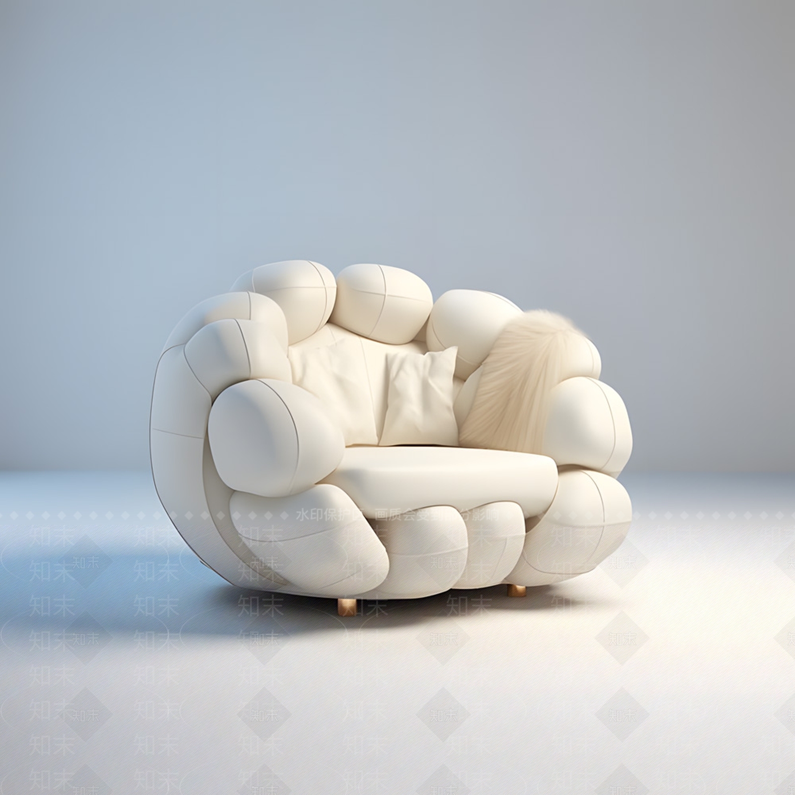现代懒人沙发3D模型下载【ID:1196592676】