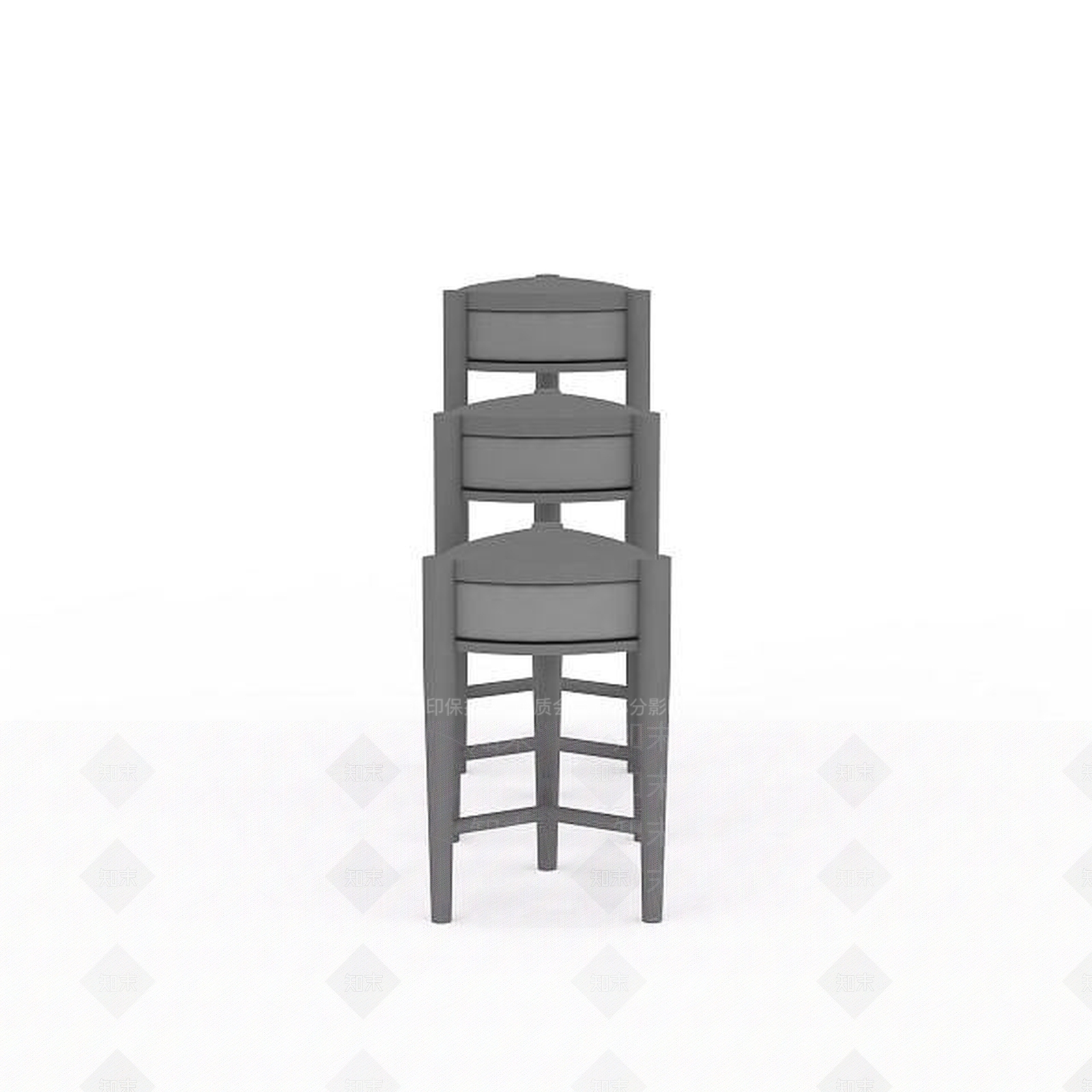 现代凳子组合3D模型下载【ID:1196593024】