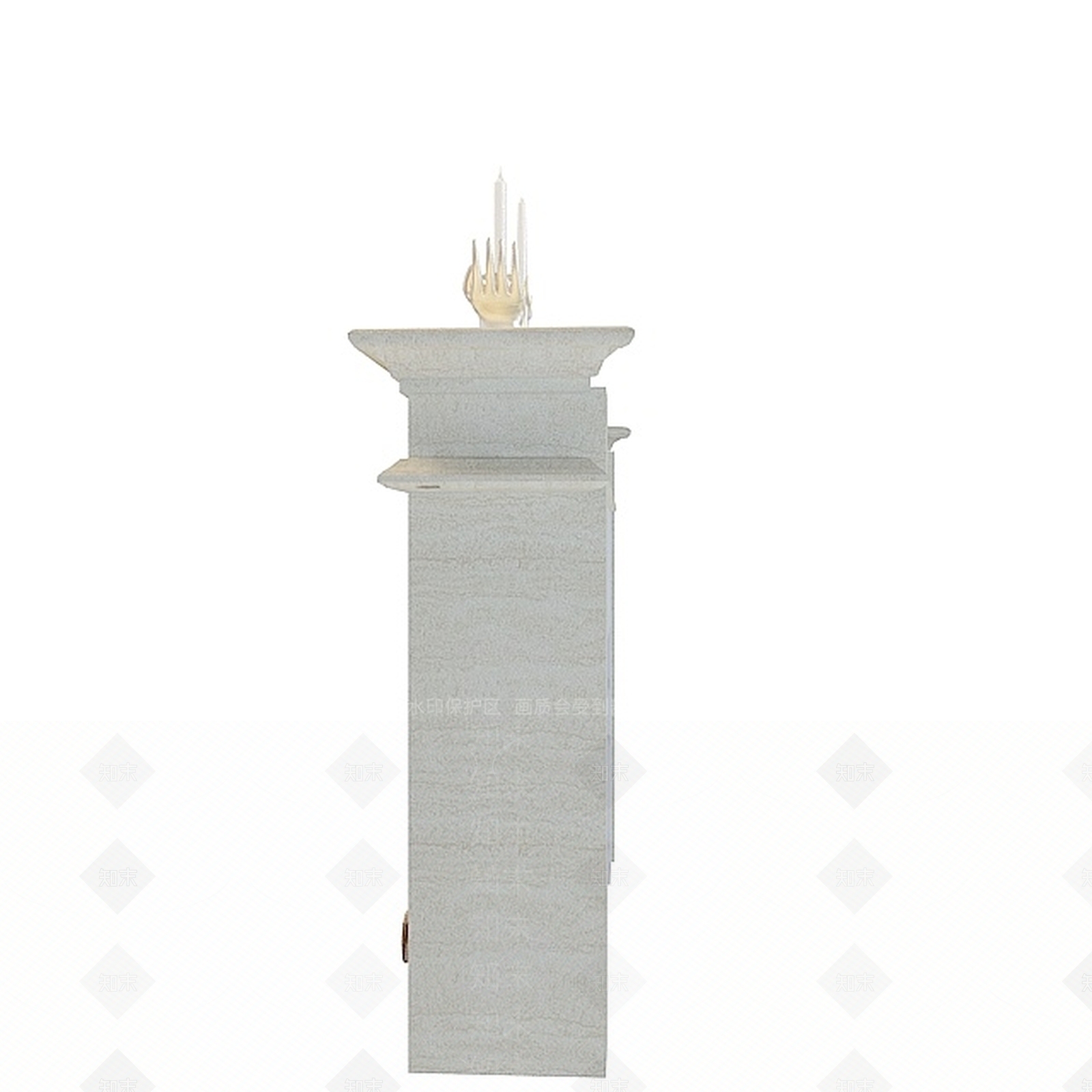 现代精美柴堆壁炉3D模型下载【ID:1196593101】