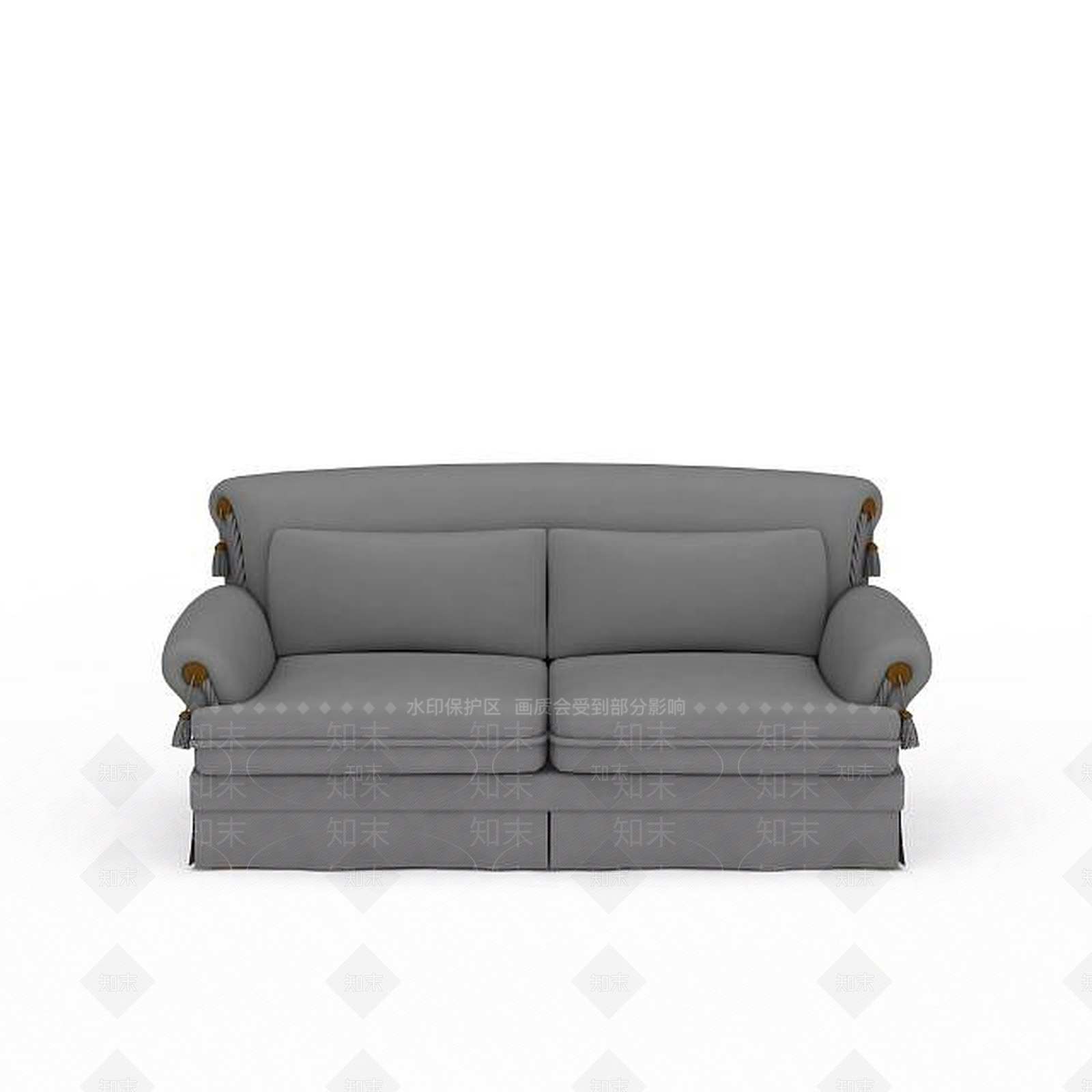 现代双人沙发3D模型下载【ID:1196593421】