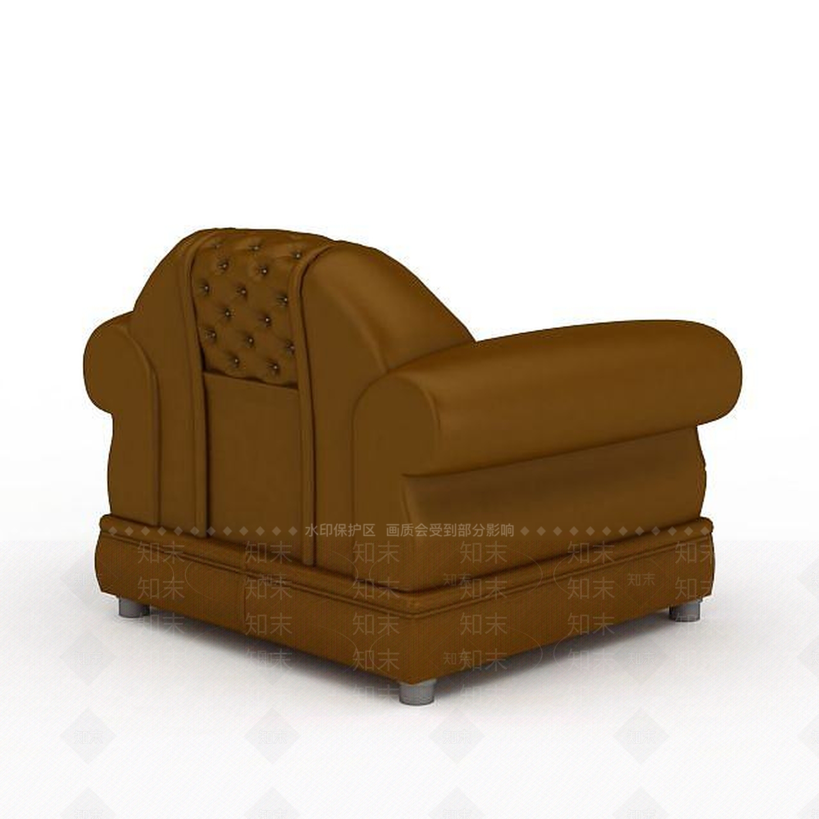 现代客厅真皮沙发3D模型下载【ID:1196593459】