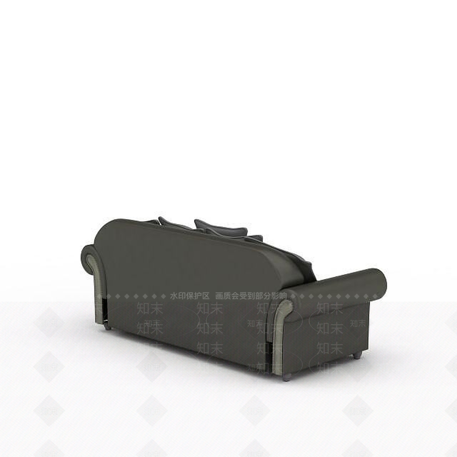 现代灰色多人沙发3D模型下载【ID:1196593537】