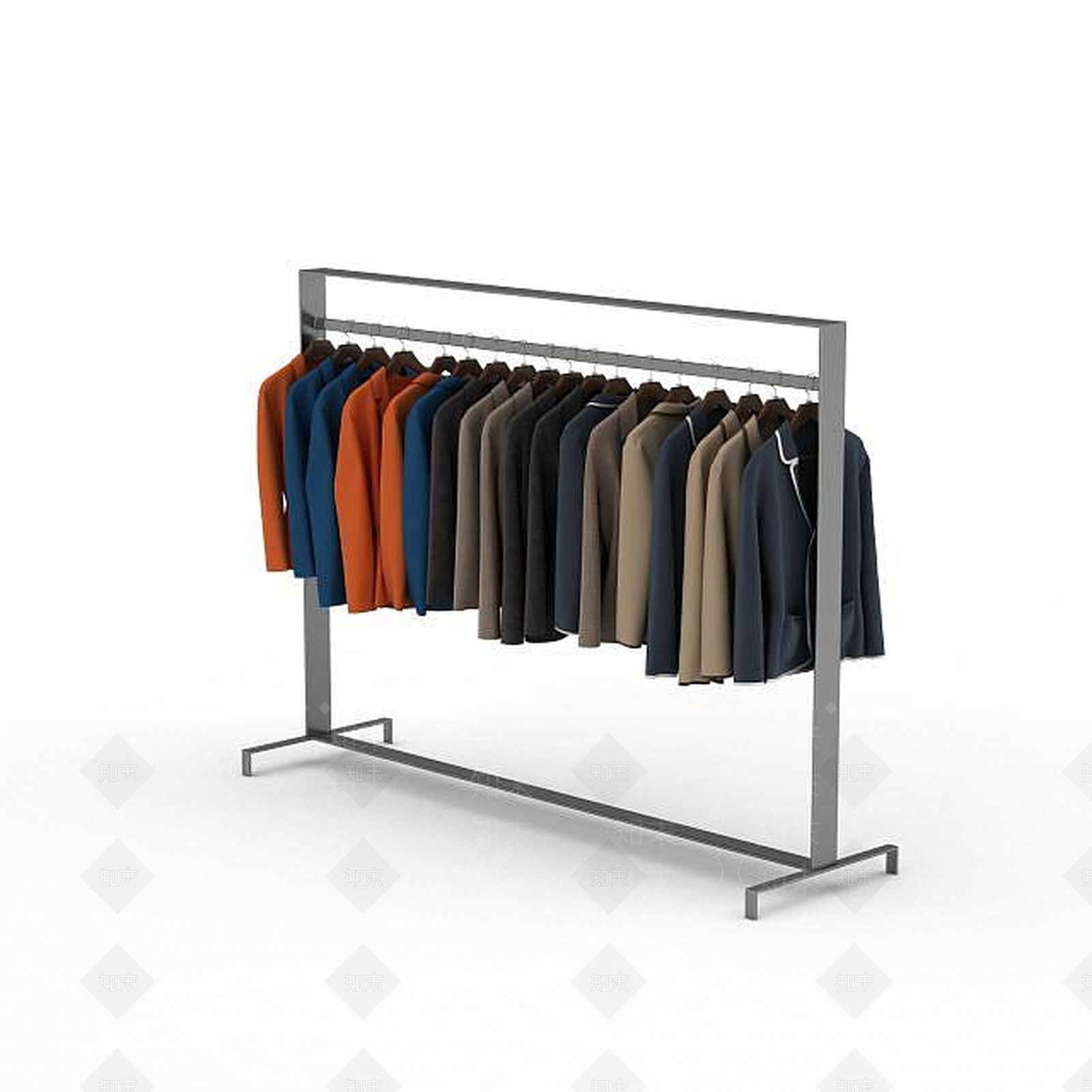 现代商场服装展示3D模型下载【ID:1196593847】