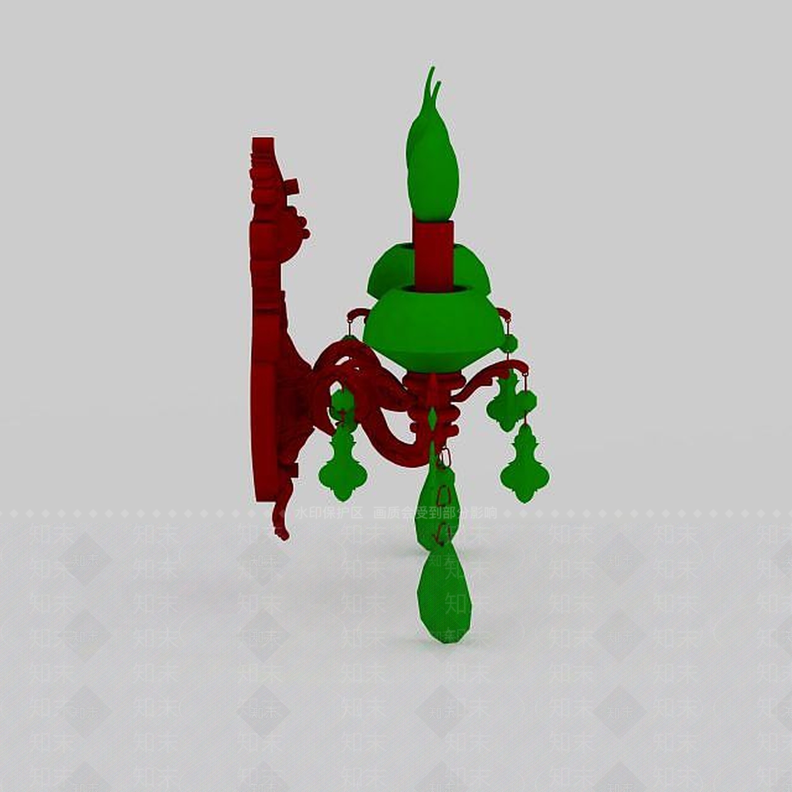 现代雕刻水晶壁灯3D模型下载【ID:1196595226】