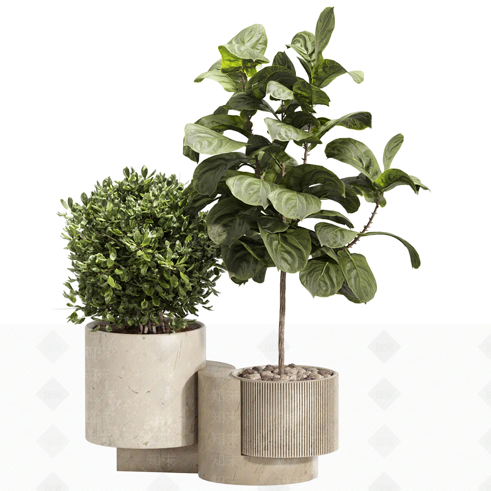 盆栽3D模型下载【ID:1196595643】
